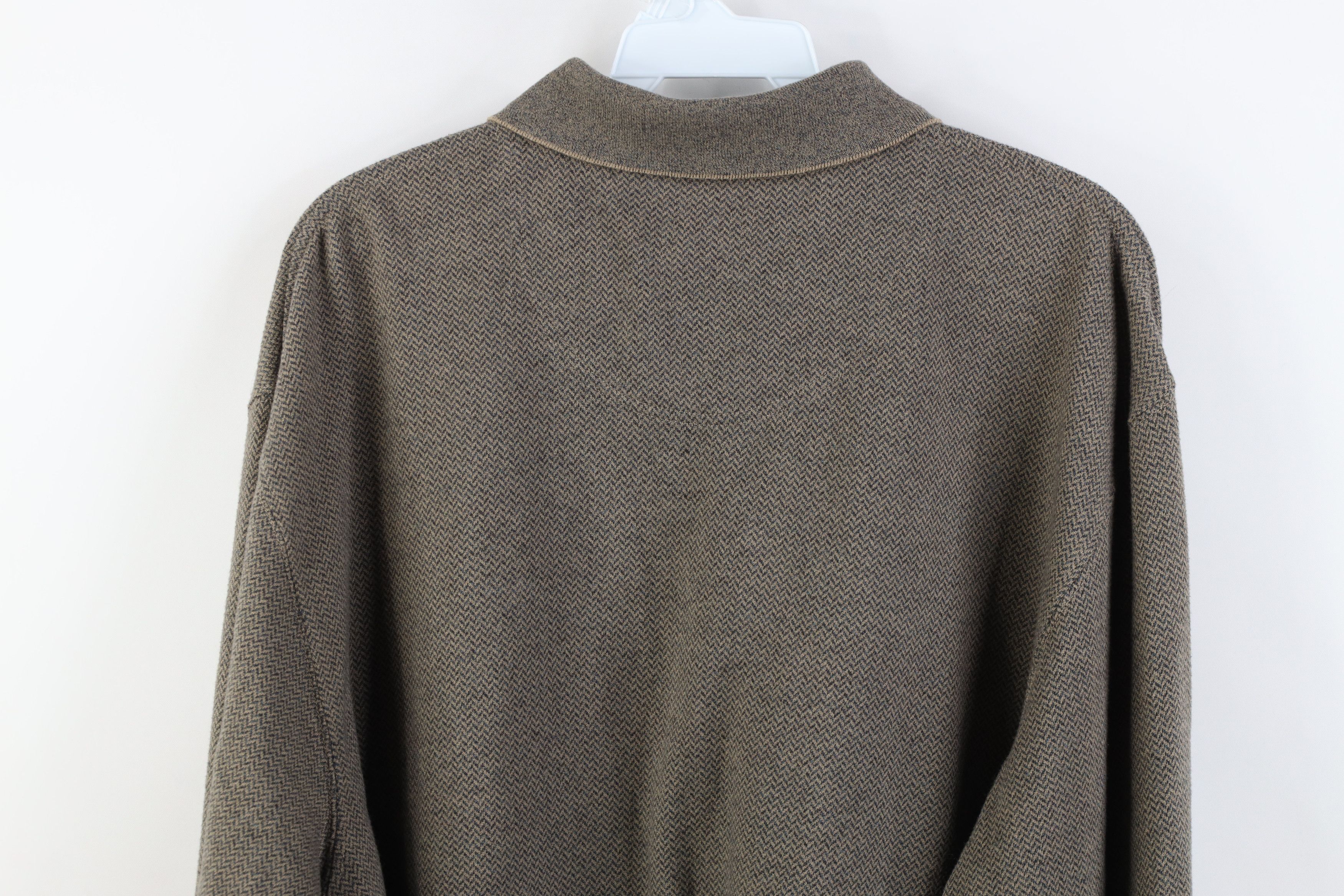 Vintage Vintage 90s Streetwear Knit Long Sleeve Rugby Polo Shirt Size US XL / EU 56 / 4 - 10 Thumbnail