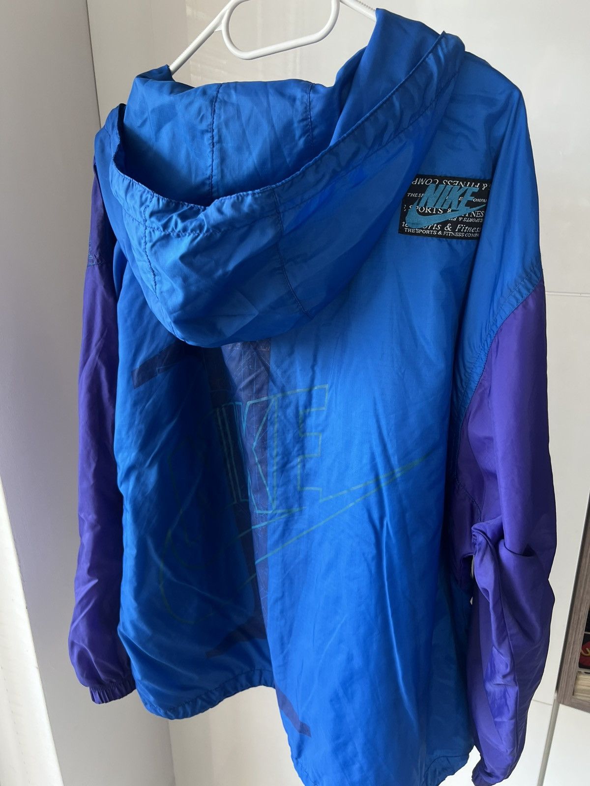 Nike ‼️VINTAGE NIKE 80s BIG LOGO ARCHIVAL WINDBREAKER JACKET‼️ Size US XL / EU 56 / 4 - 2 Thumbnail