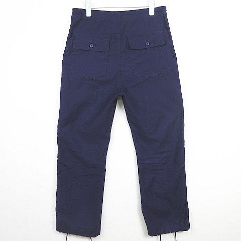 Needles Cropped Pants String Fatigue Cotton Navy Size US 32 / EU 48 - 2 Thumbnail