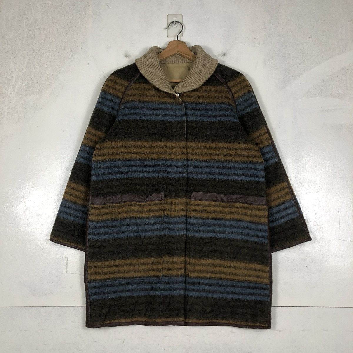 Japanese Brand 📌VINTAGE REVERSIBLE JACKET STRIPED JANE MORE ISSEY MIYAKE Size US L / EU 52-54 / 3 - 19 Thumbnail
