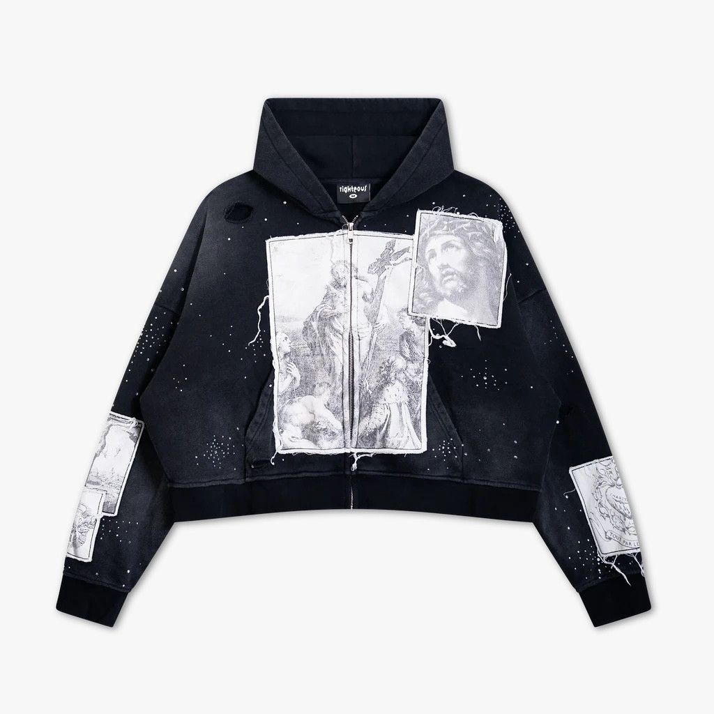 Other We Are Righteous 'Divine Canvas' Black Hoodie Size US L / EU 52-54 / 3 - 1 Preview