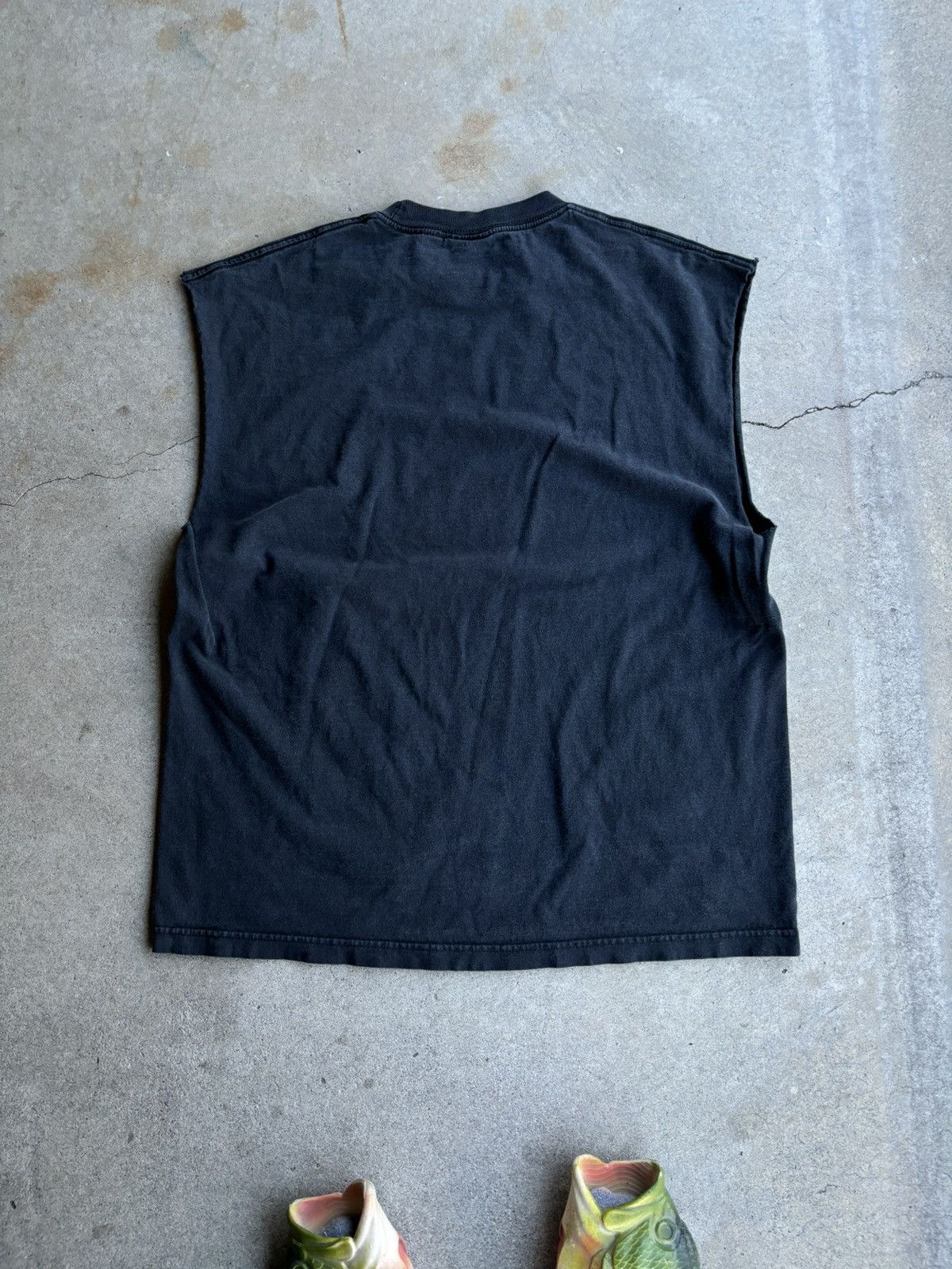 Famous Stars And Straps × Vintage Crazy Famous Stars And Straps Y2K Travis Barker Boxy Cutoff Size US XL / EU 56 / 4 - 2 Thumbnail