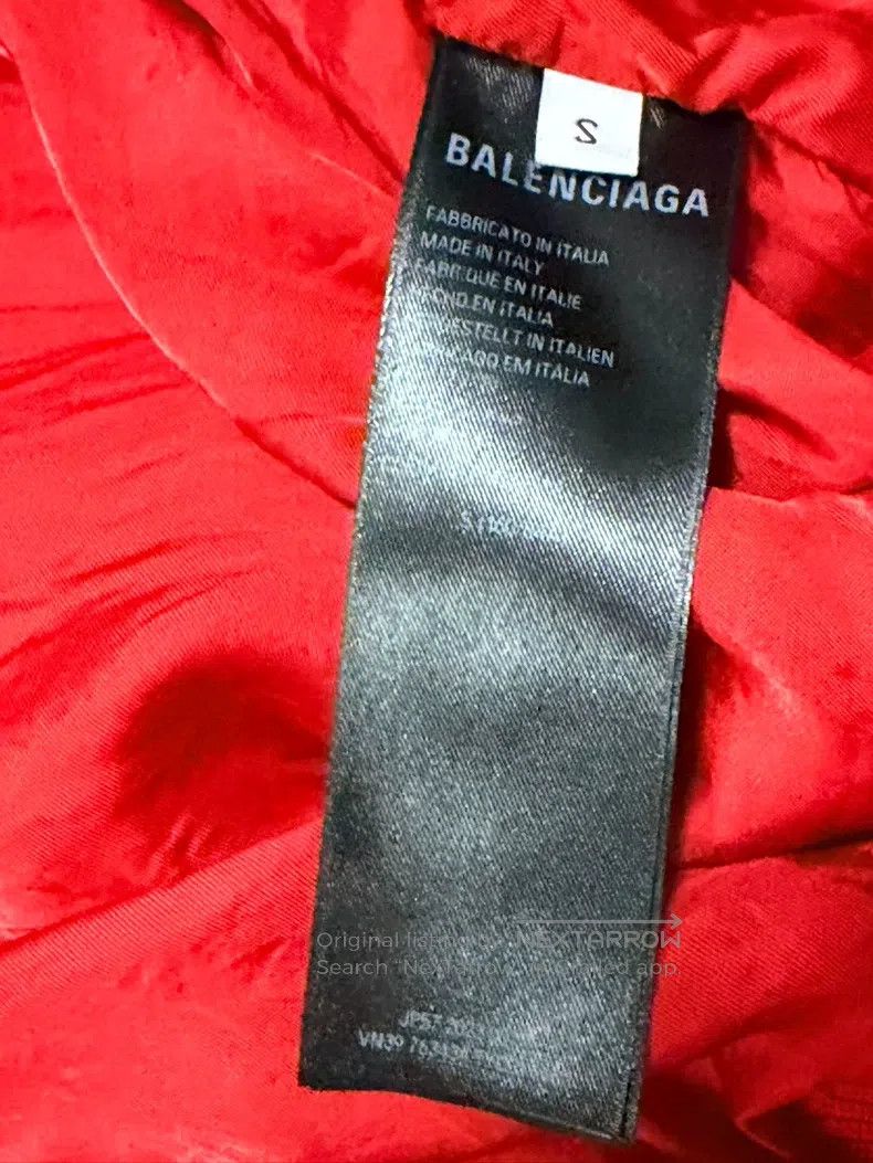 Balenciaga Balenciaga Red Letter Logo Printed Single-breasted Jacket Size US S / EU 44-46 / 1 - 5 Thumbnail