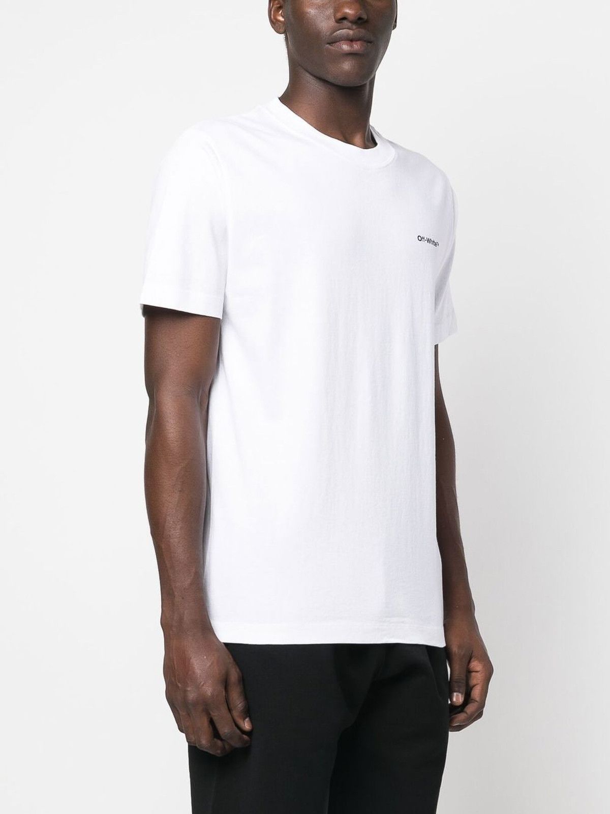 Off-White o1y0325 Logo Crewneck T-Shirt in White Size US S / EU 44-46 / 1 - 2 Thumbnail