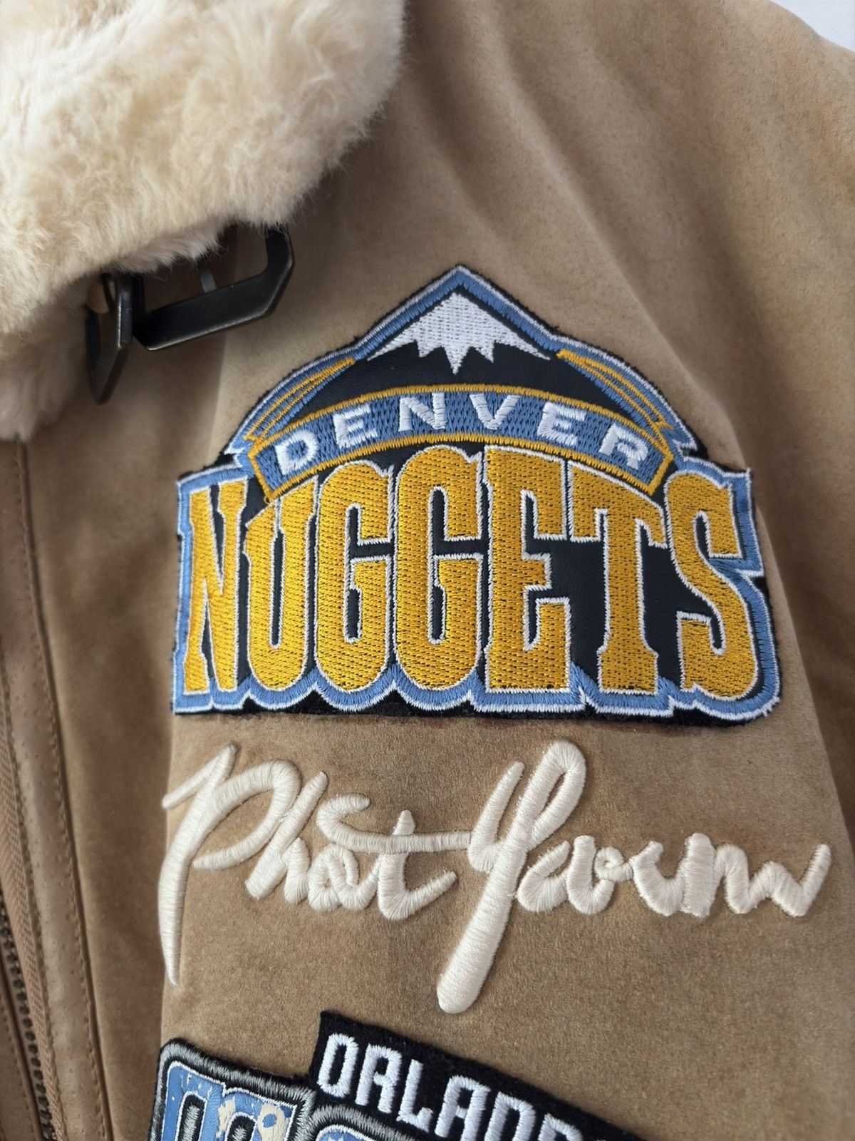 JH Design × Jeff Hamilton × NBA Rare Jeff Hamilton x Phat Farm NBA Leather Jacket – All Team Size US XXL / EU 58 / 5 - 2 Thumbnail