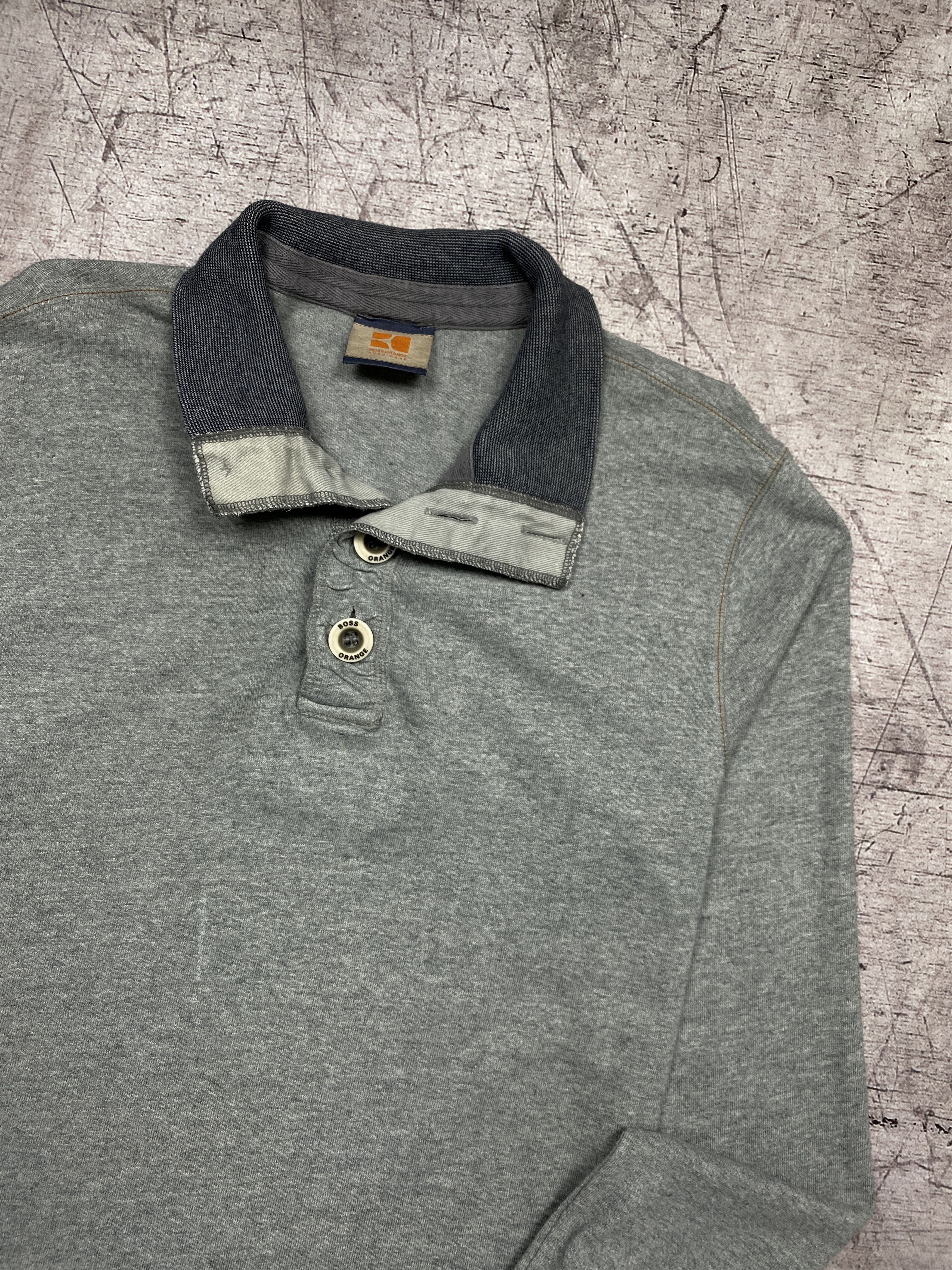 Hugo Boss × Vintage Hugo Boss Orange Vintage Mens 1\4 Zip Sweatshirt Size US M / EU 48-50 / 2 - 2 Thumbnail