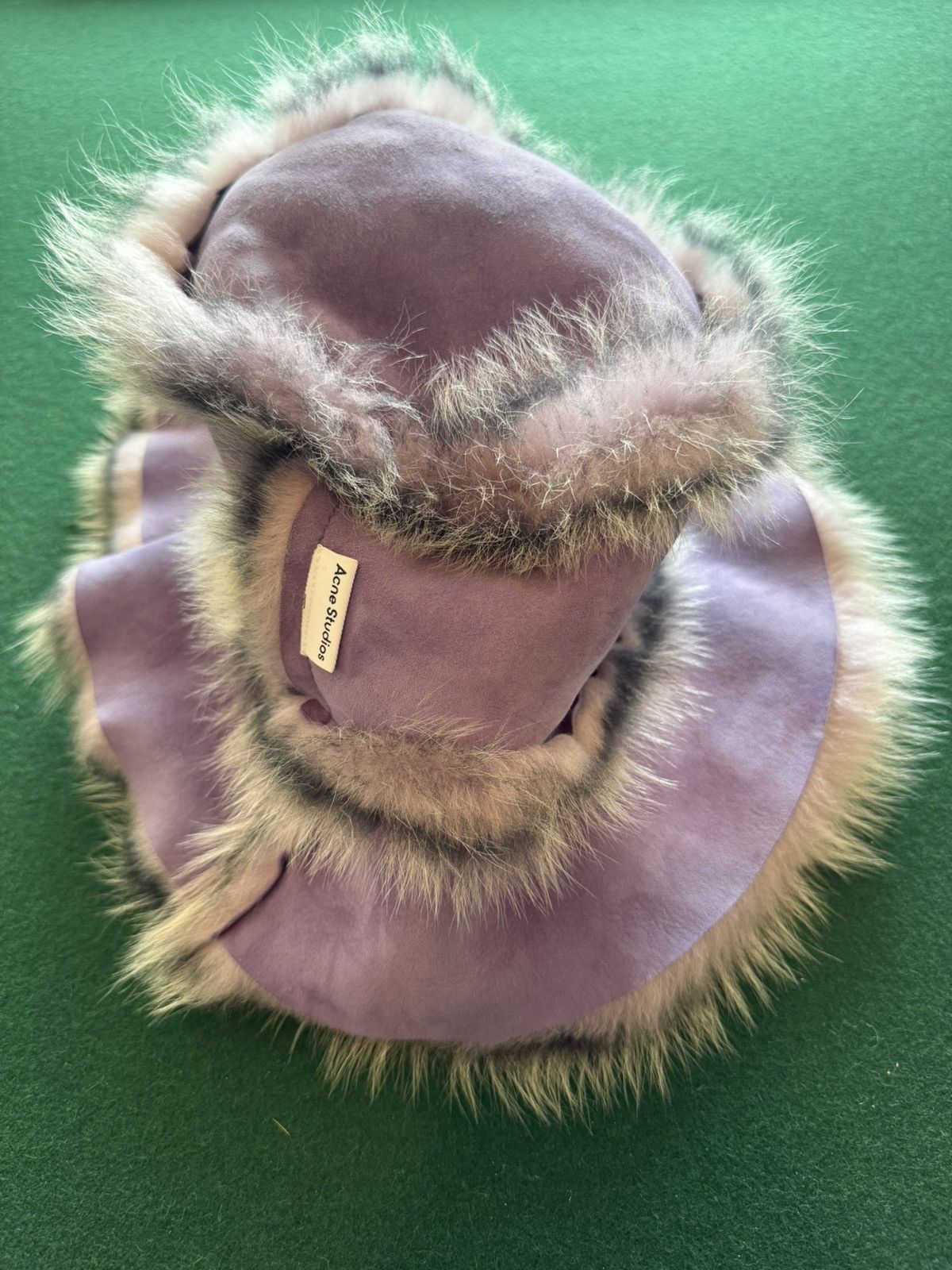 Acne Studios Acne Studios Purple Fur Hat Size ONE SIZE - 3 Thumbnail