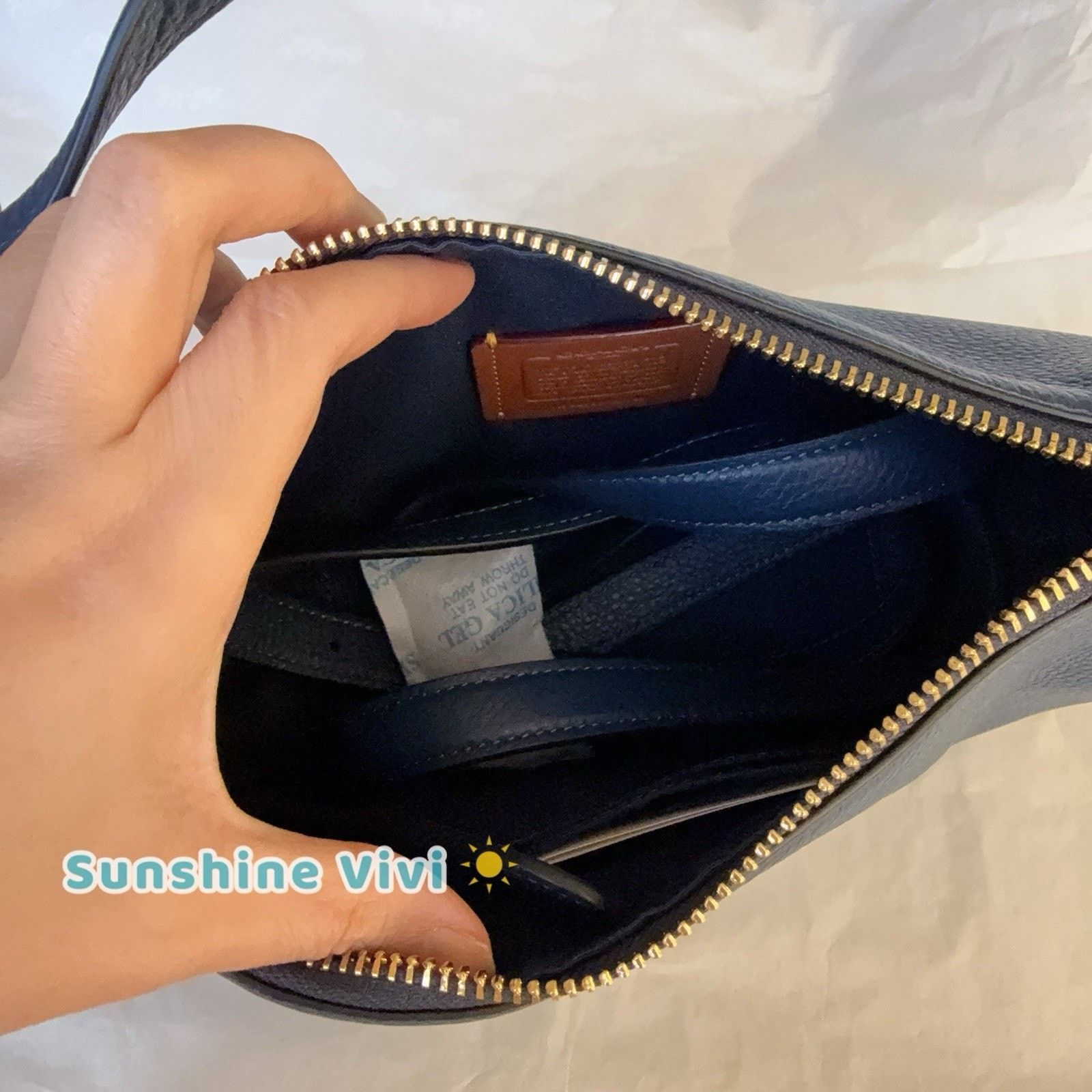 Coach NWT Coach Kailey Shoulder Bag Leather CY707 Deep Blue Size ONE SIZE - 5 Thumbnail