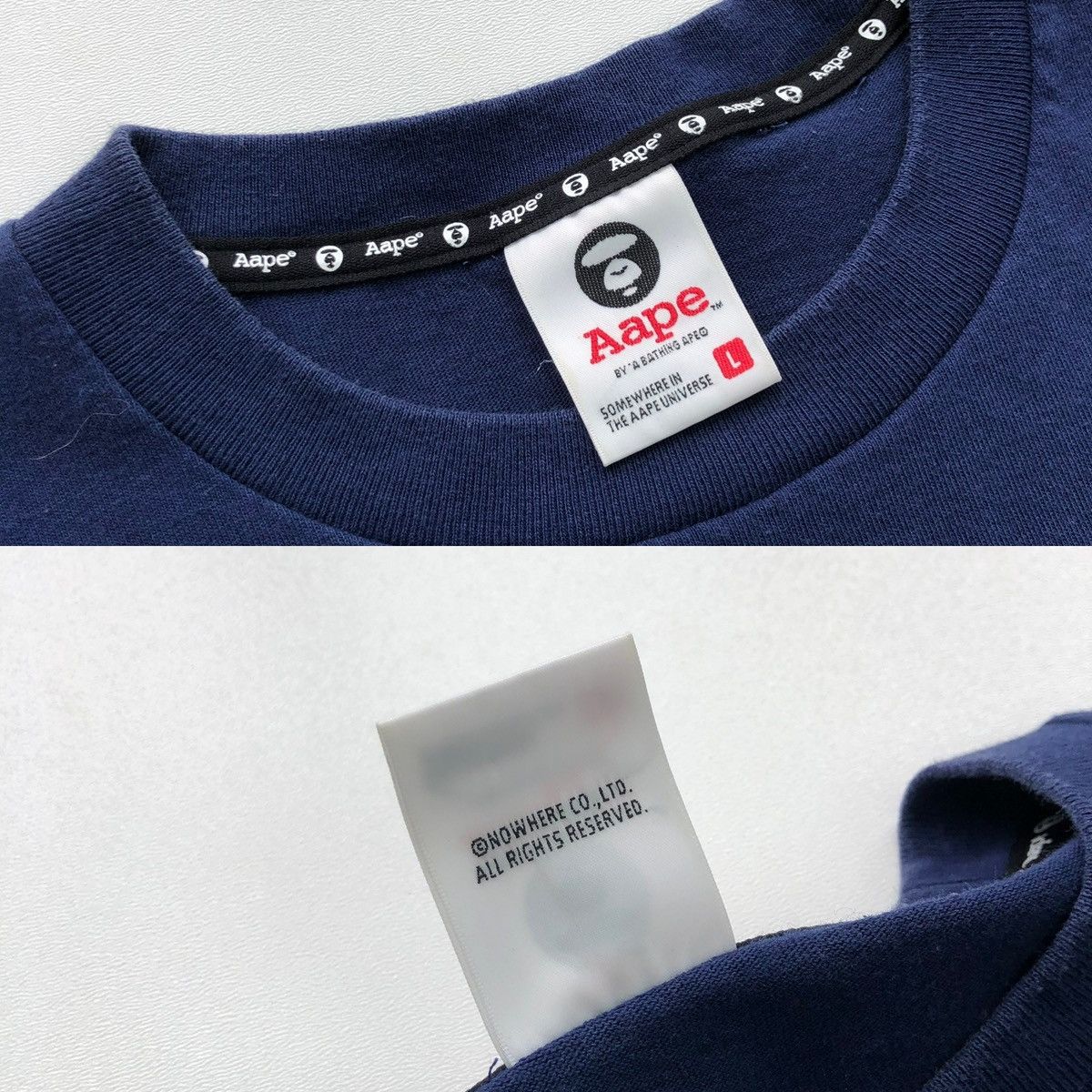 Aape Aape by Bathing Ape Universe Graffiti Printed T-Shirt Navy Size US L / EU 52-54 / 3 - 10 Thumbnail