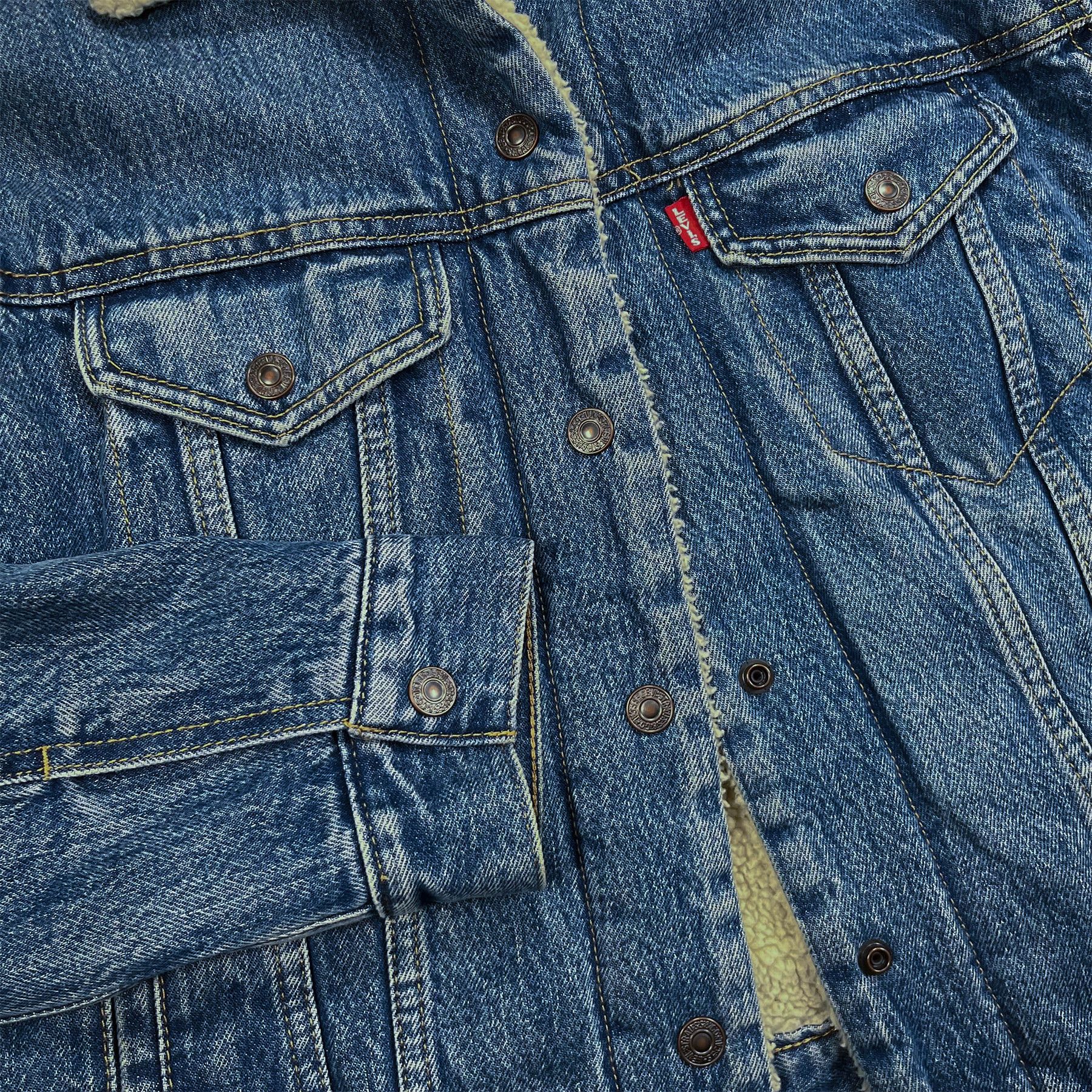 Levi's Levi´s classic denim jacket with fur inside • XS size Size XS / US 0-2 / IT 36-38 - 6 Thumbnail