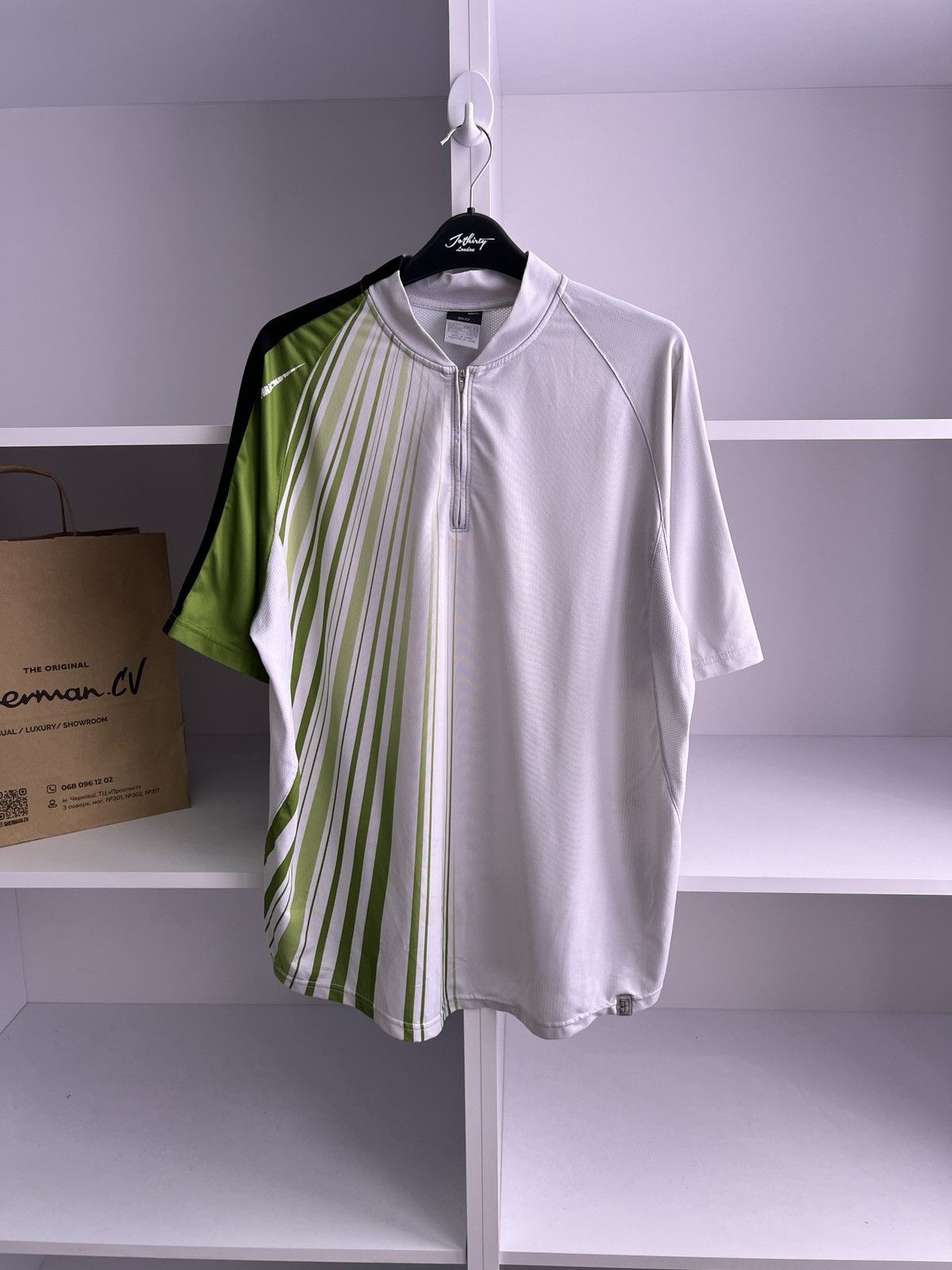 Nike × Vintage Vintage Nike Dri Fit Tennis Jersey Size US L / EU 52-54 / 3 - 4 Thumbnail