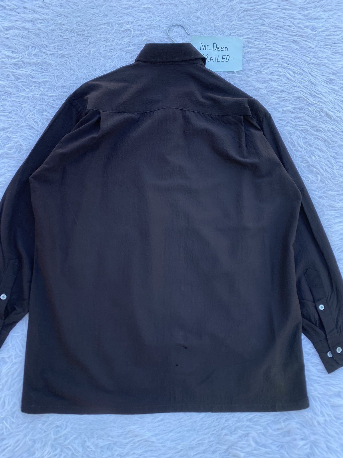 Yohji Yamamoto Rare Vintage 90s Yohji Yamamoto 50% Soie SILK Button Shirt Size US L / EU 52-54 / 3 - 20 Thumbnail