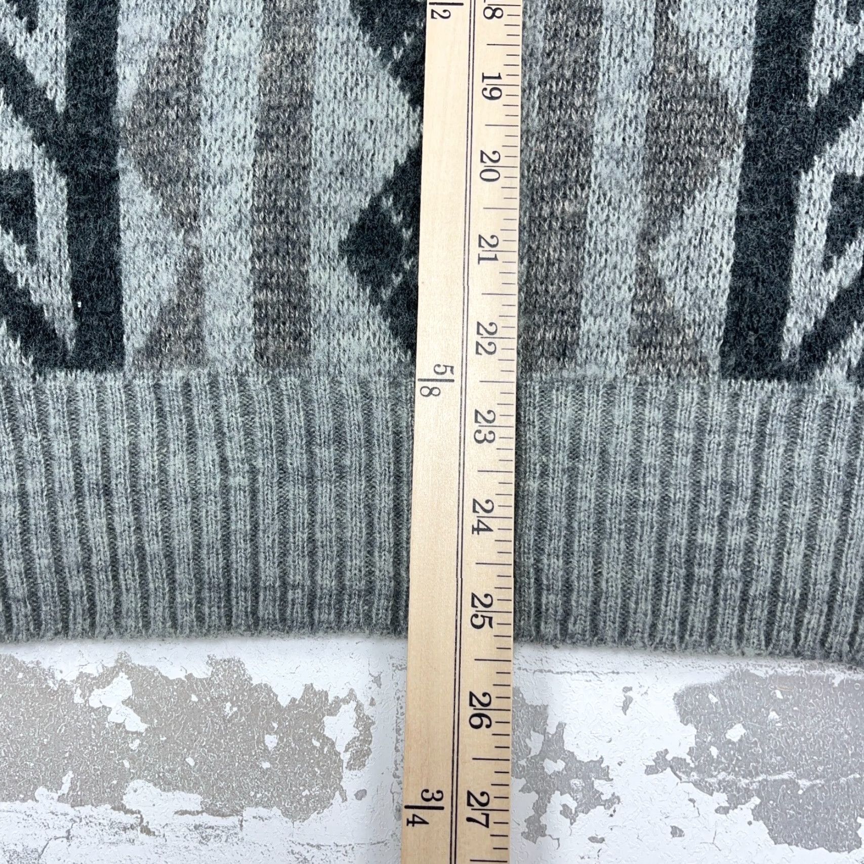 Vintage VINTAGE Potomac Geometric Knit Grandpa Sweater Men L Gray Crew Neck Pullover Heavyweight 80s 90s Golf Cosby Streetwear Mens Size US L / EU 52-54 / 3 - 6 Thumbnail