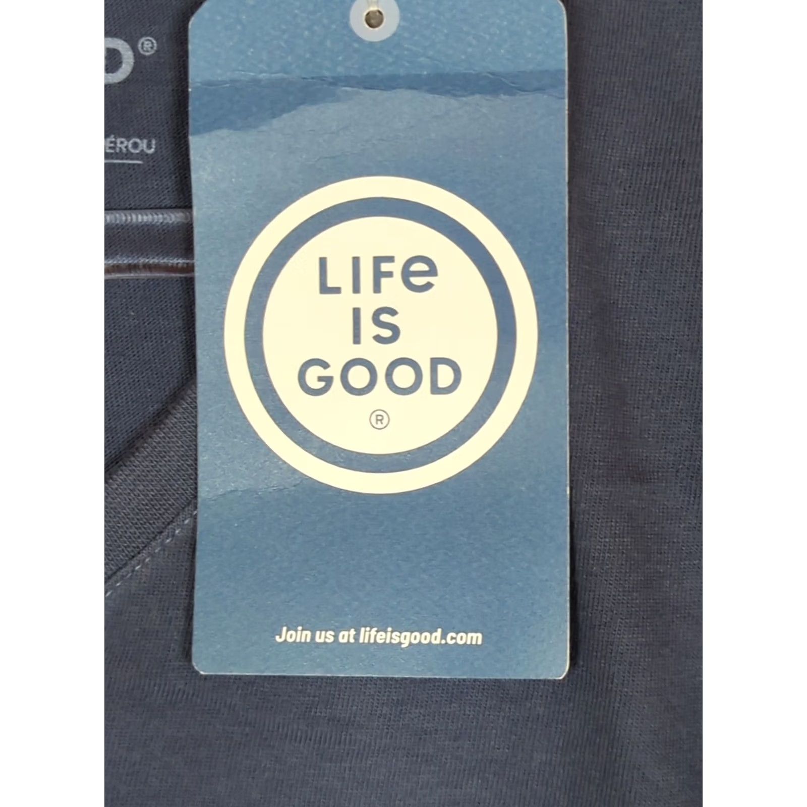 Life is Good Life is Good Quarantini Women's T-Shirt V-Neck Blue S NWT Jersey 100% Cotton Casual Short Sleeve Covid Martini Quarantine Women’s Compatible Shirt Size 28" / US 6 / IT 42 - 5 Thumbnail