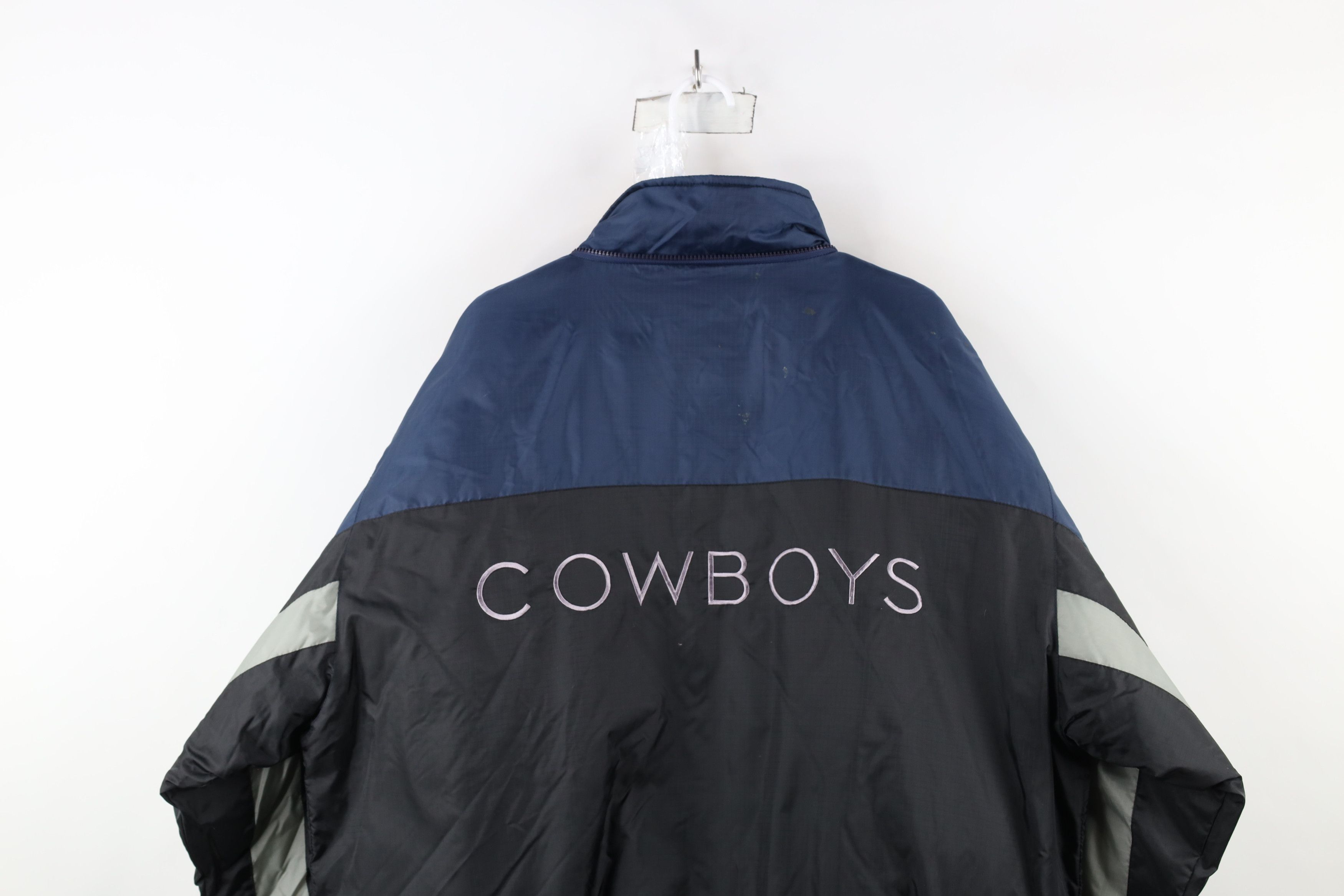 Vintage Vintage 90s Dallas Cowboys Football Quilted Puffer Jacket Size US XL / EU 56 / 4 - 17 Thumbnail