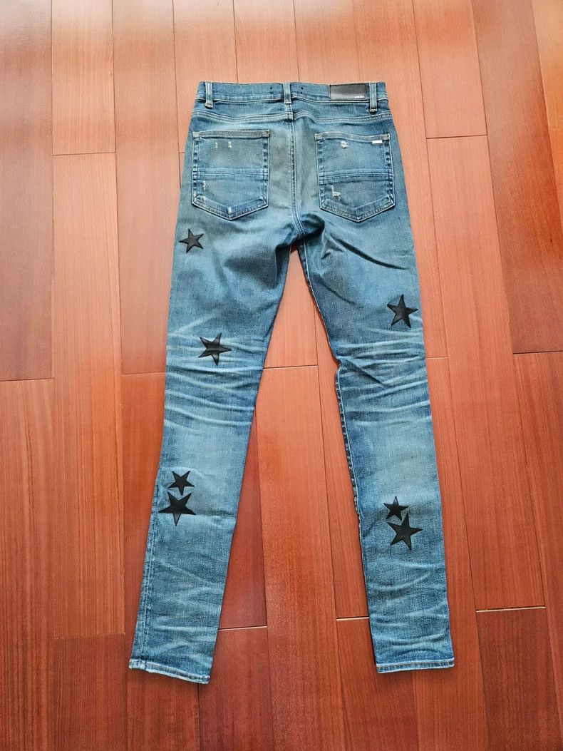 Amiri Amiri star patched art denim jeans Size US 32 / EU 48 - 2 Thumbnail