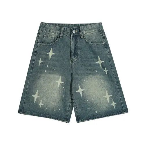 VIBE STARS Blue Denim Shorts Size US 28 / EU 44 - 6 Thumbnail