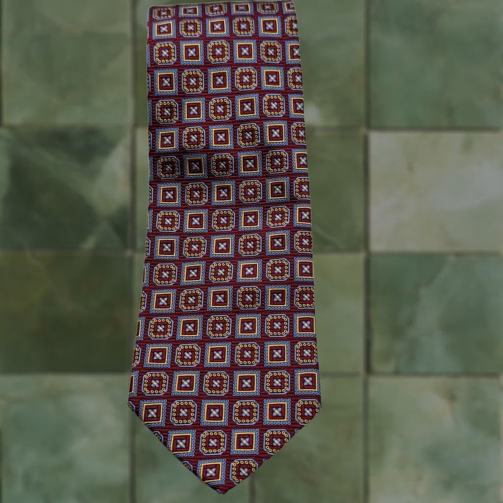 Brooks Brothers Brooks Brothers Merchants & Makers Geometric 100% Silk Tie Multicolor Men’s Tie Silk Classic Size ONE SIZE - 1 Thumbnail