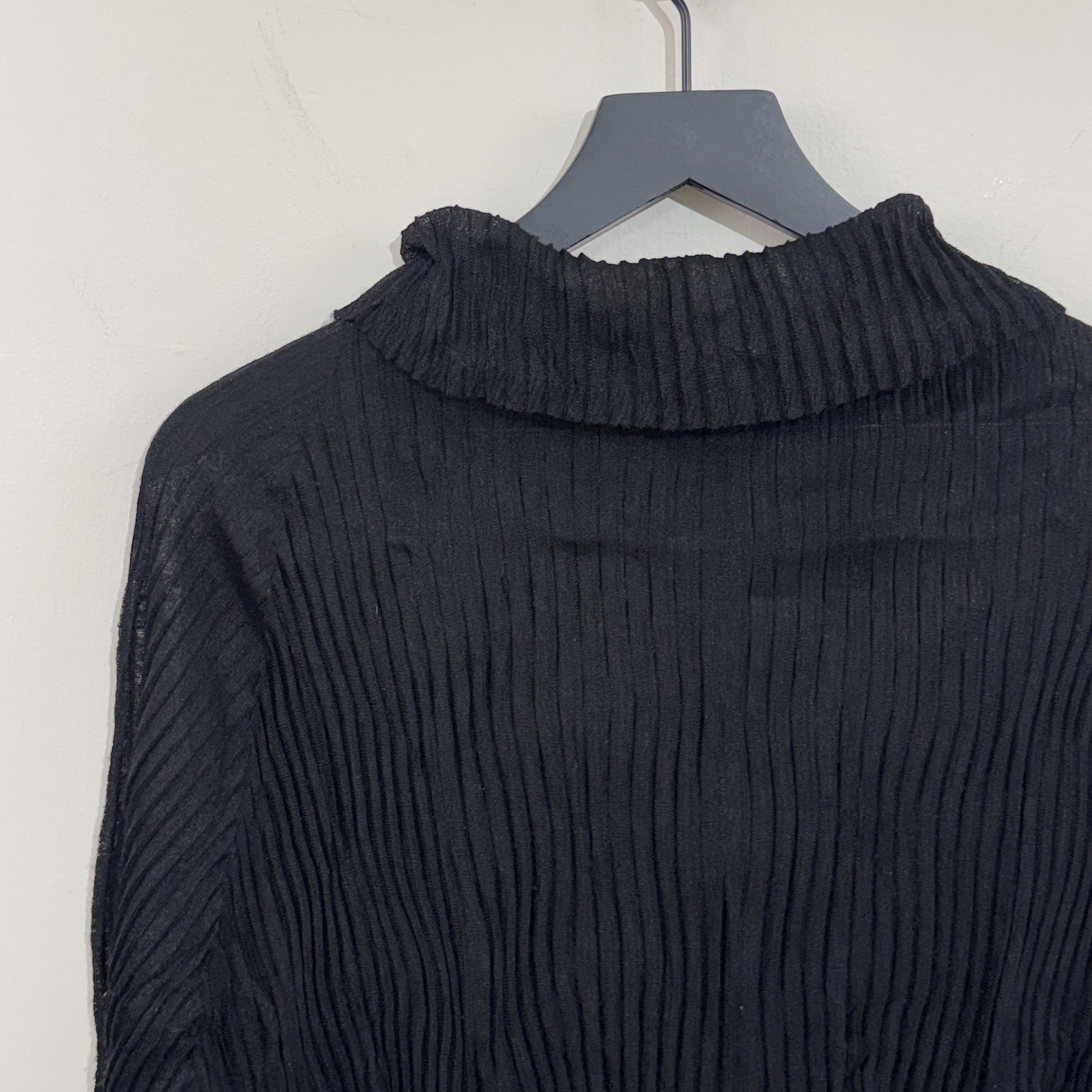 Issey Miyake Issey Miyake Pleated Sheer Turtleneck Size M / US 6-8 / IT 42-44 - 7 Thumbnail