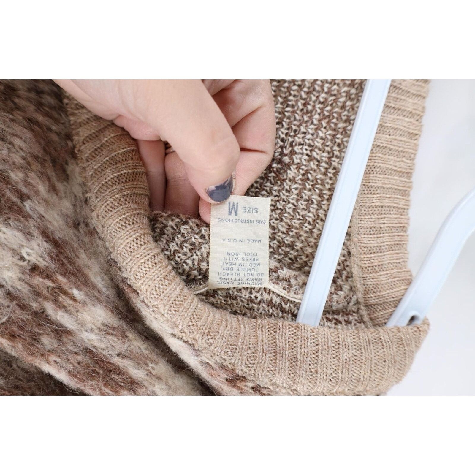 Vintage Vintage 60s Streetwear Mohair Wool Blend Knit Shag Sweater Size US M / EU 48-50 / 2 - 4 Thumbnail