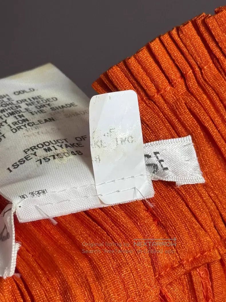 Issey Miyake Issey Miyake size:3 Orange Pleated Kelp Pants Size 22" - 4 Thumbnail