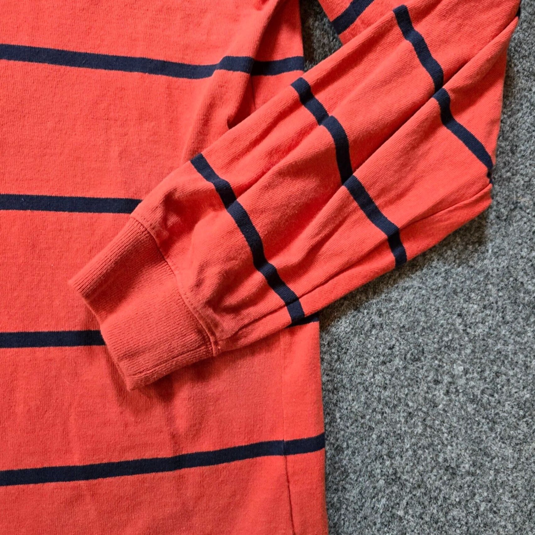Vintage LL Bean Sweater Mens XL Red Striped Rugby Nautical Hoodie Pullover Casual Shirt Size US XL / EU 56 / 4 - 4 Thumbnail