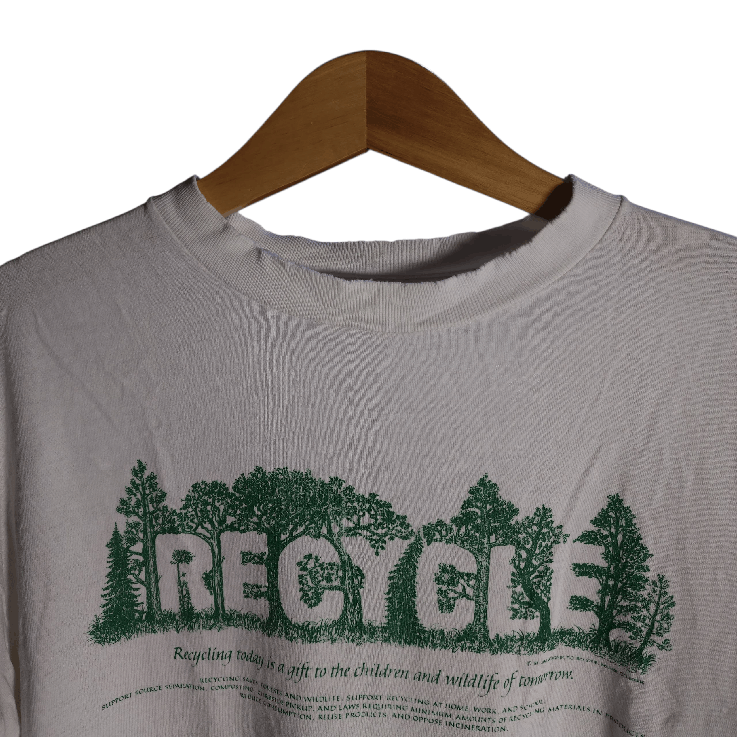 Vintage Rare Vintage 90s Recycle tees The Mountaineer 1991 shirts Size US L / EU 52-54 / 3 - 2 Thumbnail
