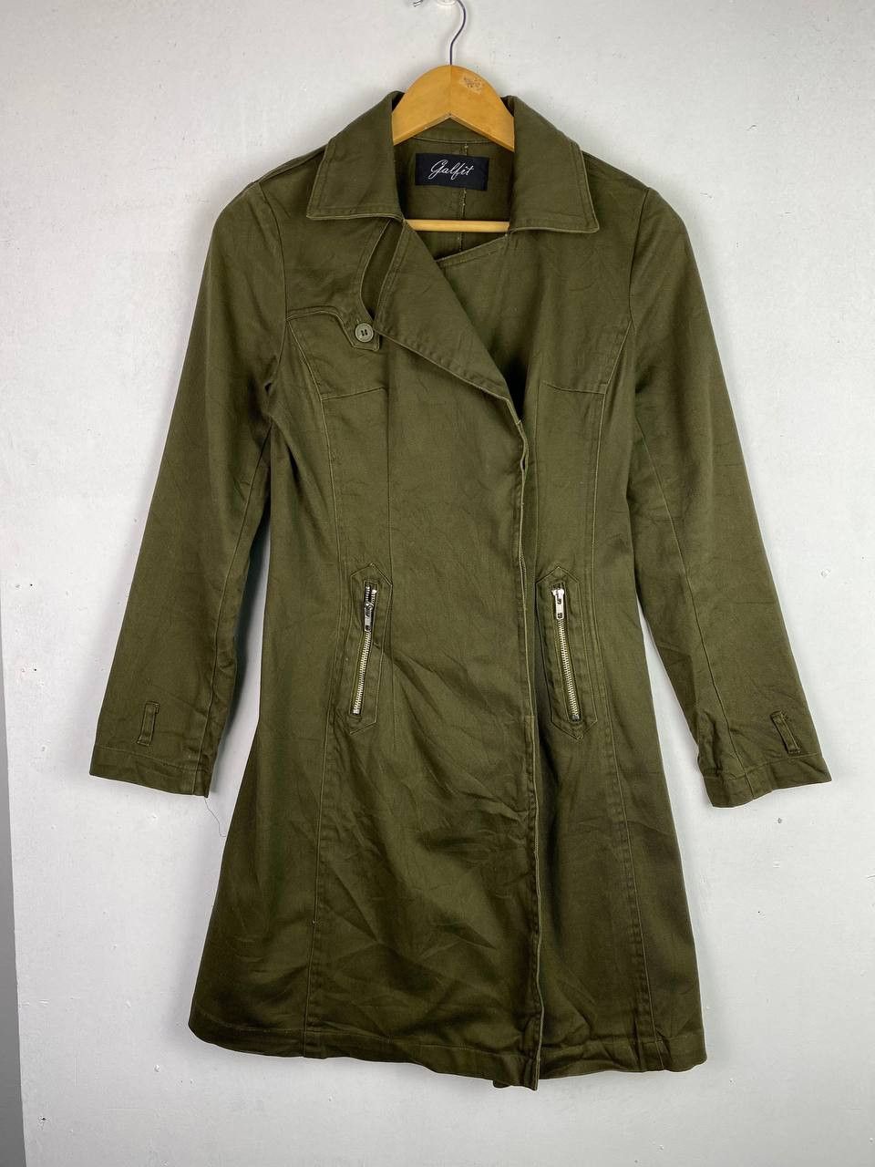 Japanese Brand × Vintage vintage japanese brands hard khakis long jacket Size M / US 6-8 / IT 42-44 - 1 Thumbnail