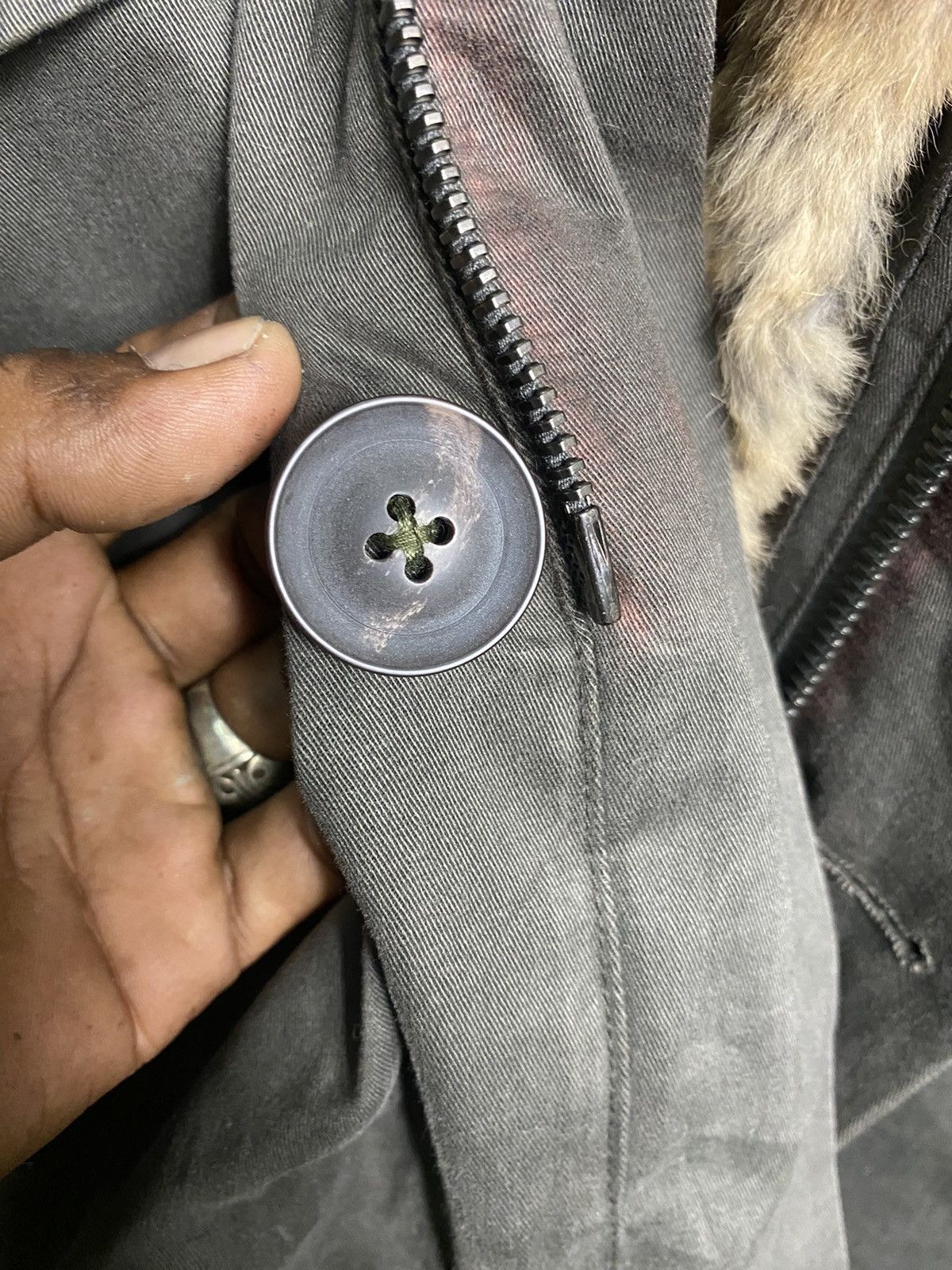Yves Salomon Yves Salomon Homme Fur-Lined Military Parka - Olive Green Size US L / EU 52-54 / 3 - 9 Thumbnail