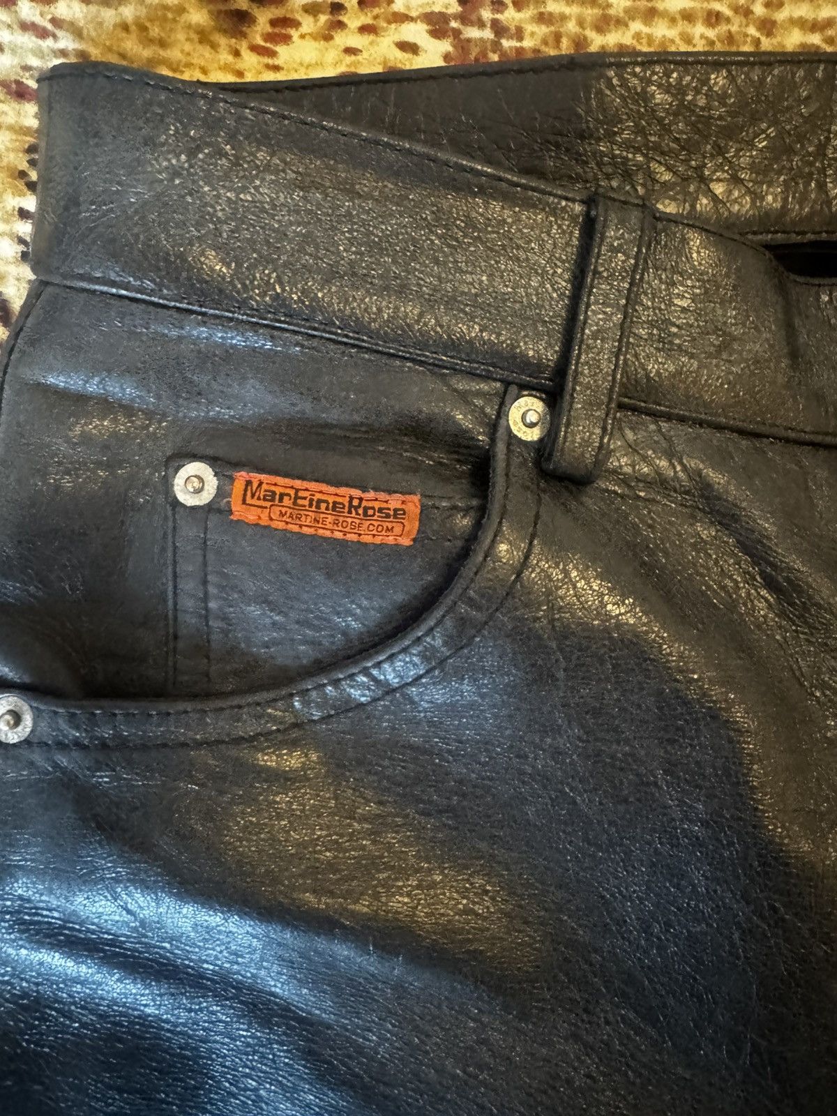 Martine Rose Authentic Martin Rose Leather Pants Size US 32 / EU 48 - 4 Thumbnail