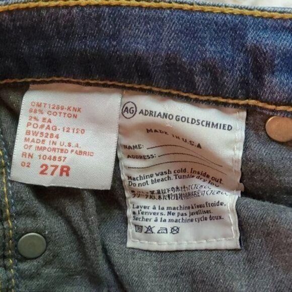 AG Adriano Goldschmied AG Adriano Goldschmied The Stevie Crop Sz 27R Slim Straight Size 27" / US 4 / IT 40 - 4 Thumbnail