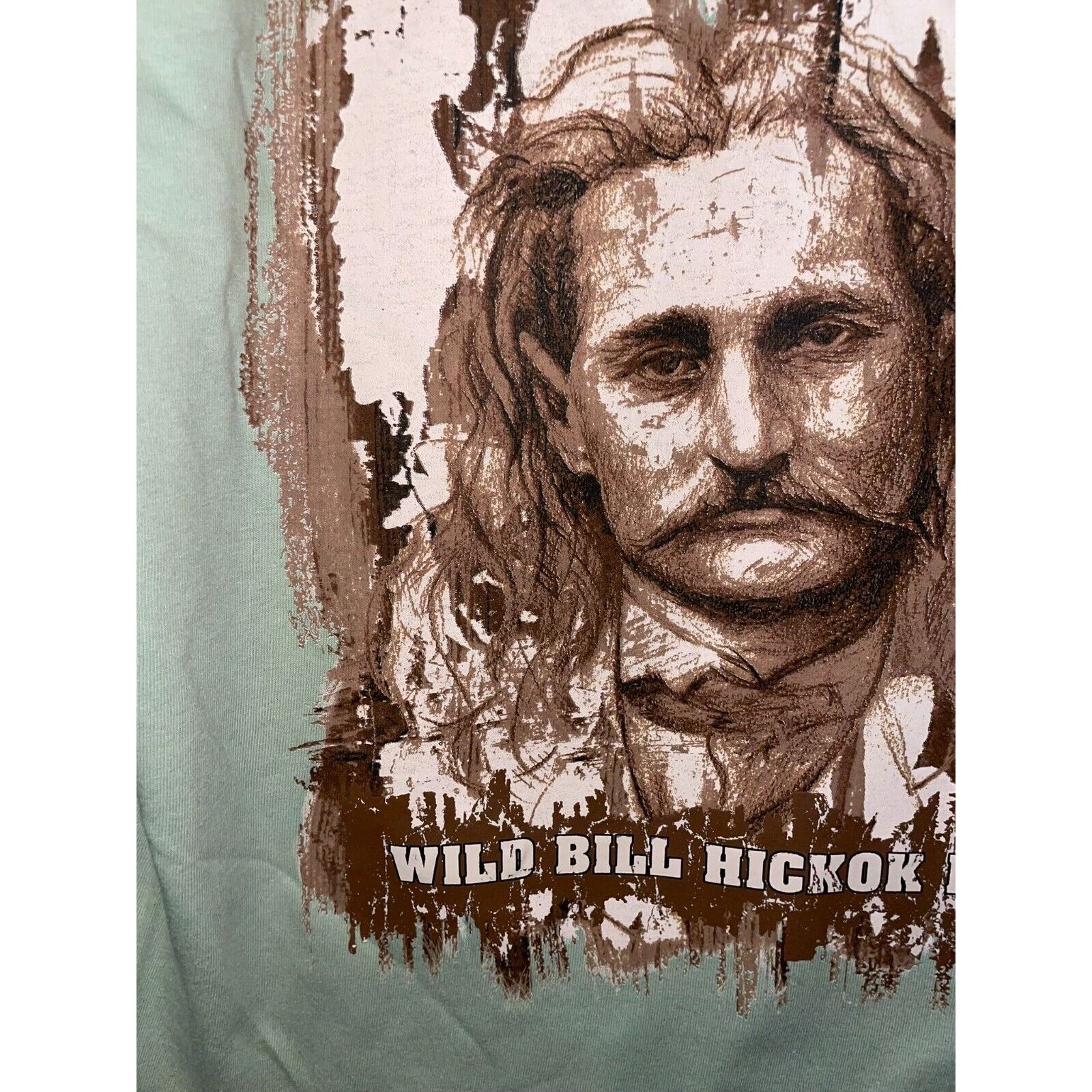 Gildan Vintage Deadwood Shirt Wild Bill Hickok Folk Hero Tee VTG M Size US M / EU 48-50 / 2 - 4 Thumbnail