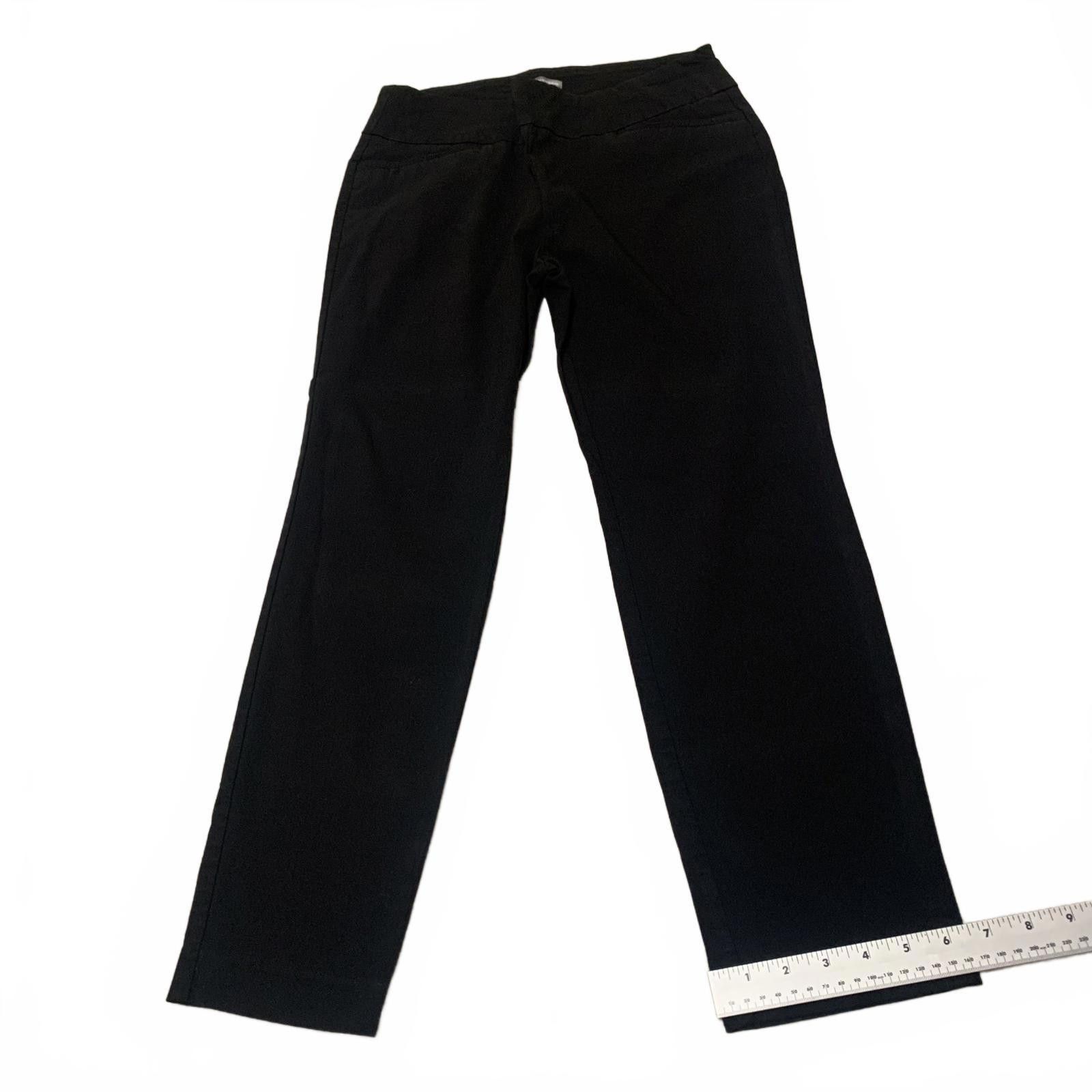 Van Heusen Van Heusen Women's Size 12 Black Stretch Trousers Pants Size 34" / US 12 / IT 48 - 7 Thumbnail