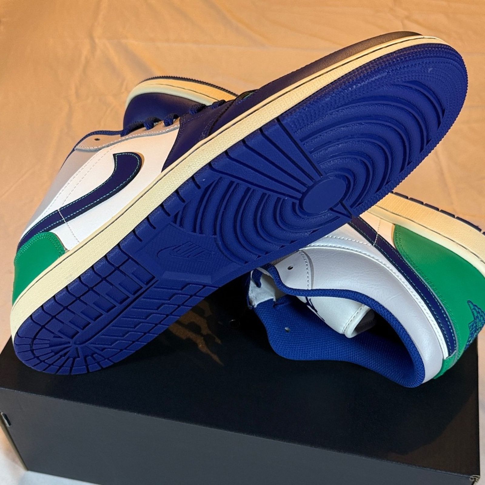 Nike Jordan 1 Low - Sail/Deep Royal Blue sz 15 Size US 15 / EU 48 - 6 Thumbnail