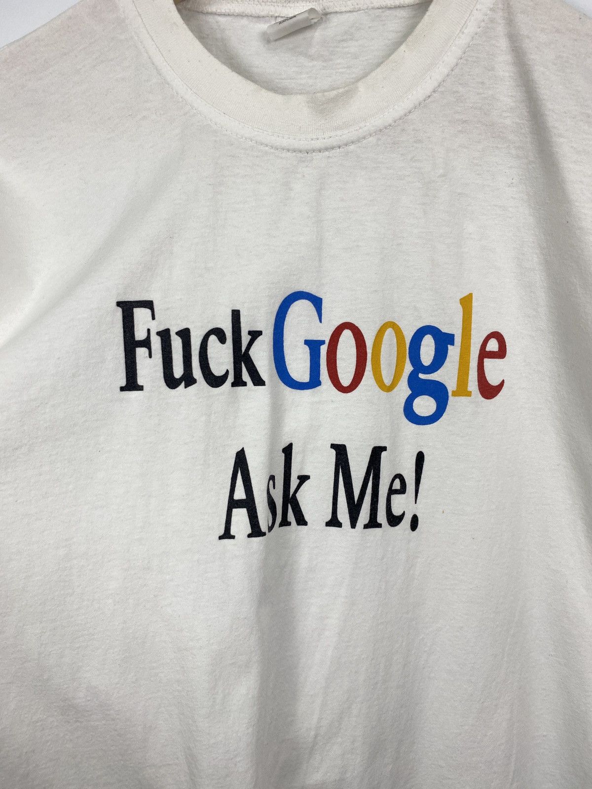 Other 🇺🇸 Vintage 90s Fuck Google Ask Me T-Shirt Rare Retro Y2K Hype Size US L / EU 52-54 / 3 - 4 Thumbnail