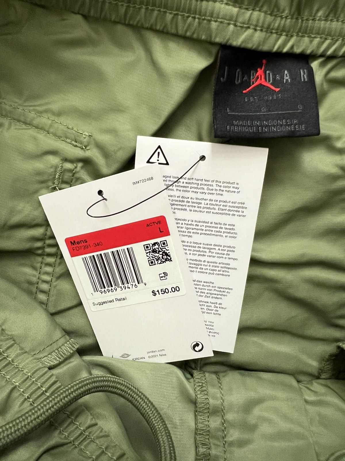 Jordan Brand Nike Air Jordan Flight Heritage Cargo Pants Size US 32 / EU 48 - 9 Thumbnail