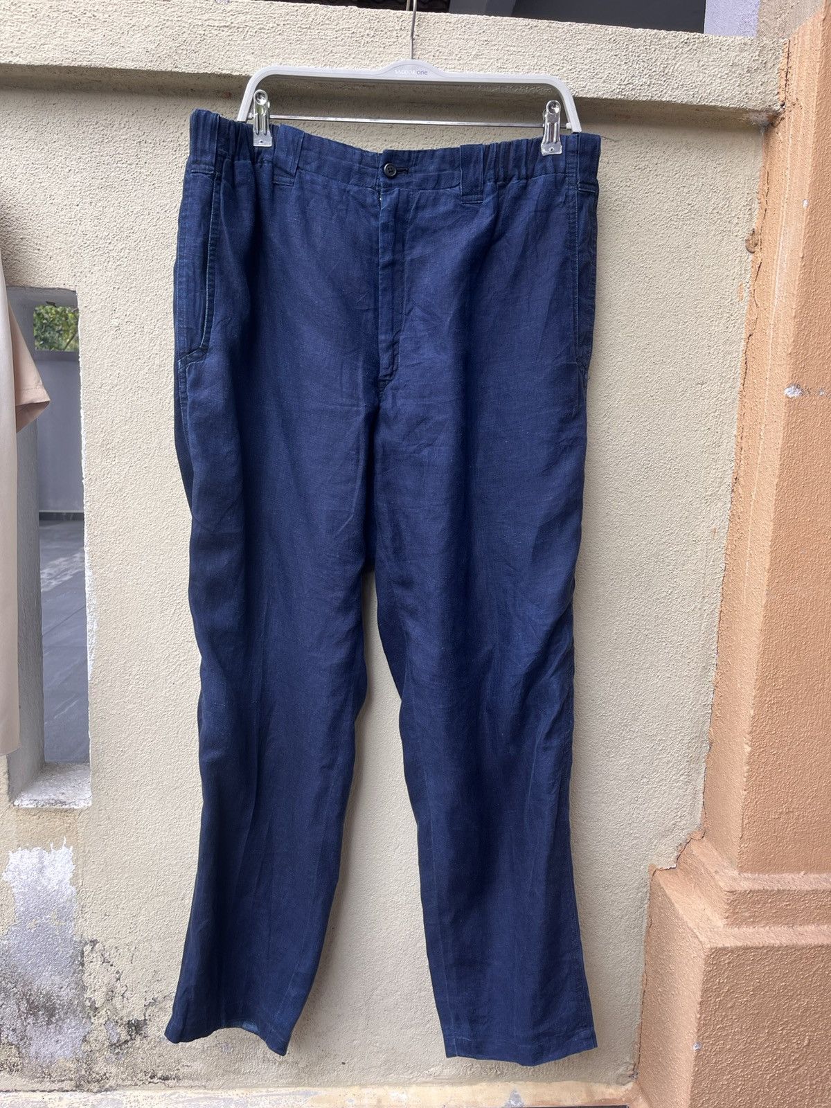 Yohji Yamamoto Ss93 yyph indigo linen Size US 32 / EU 48 - 1 Thumbnail