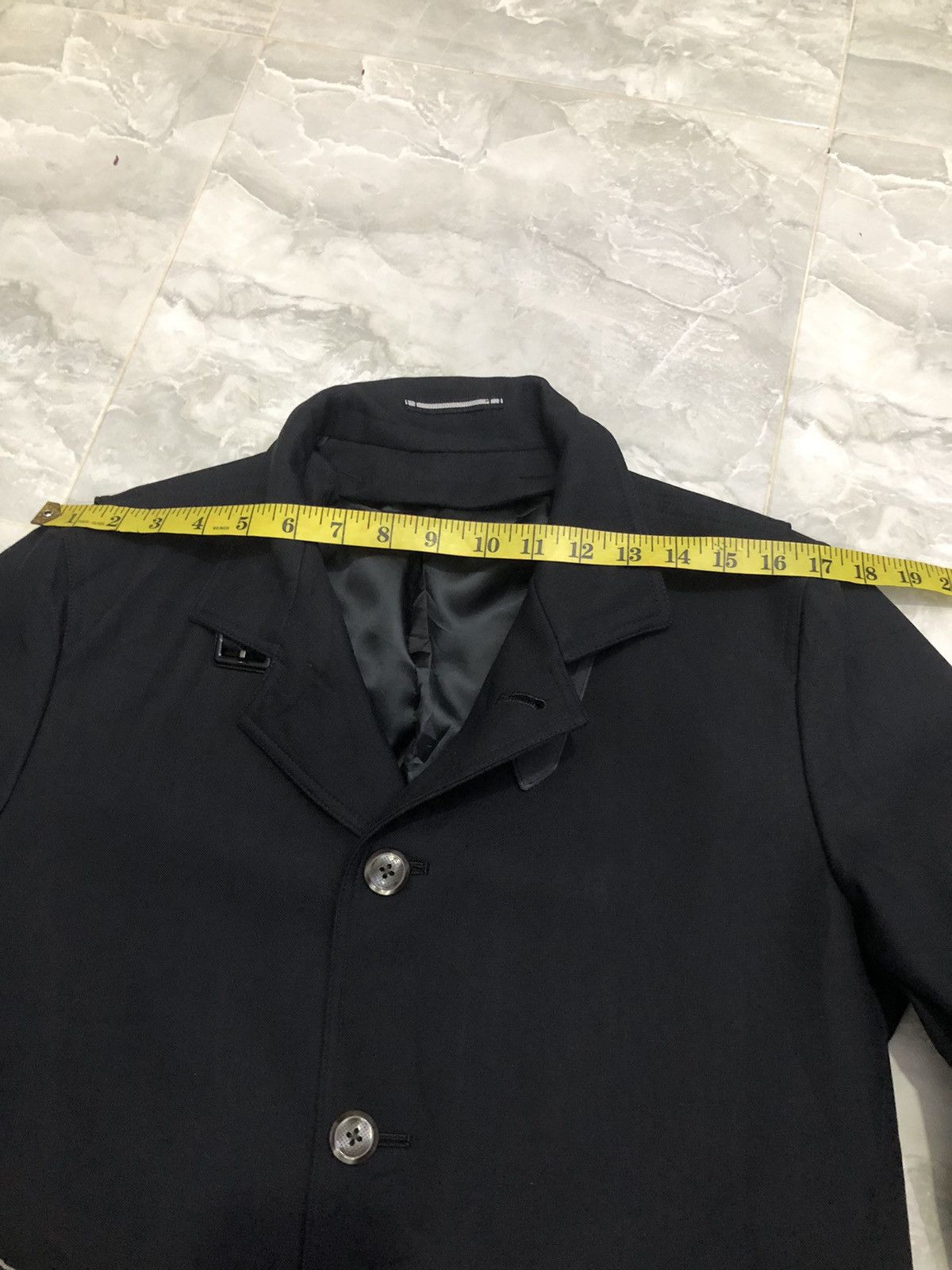 Japanese Brand Japanese Herringbone Convertible Stand Collar Coat Size US S / EU 44-46 / 1 - 18 Thumbnail
