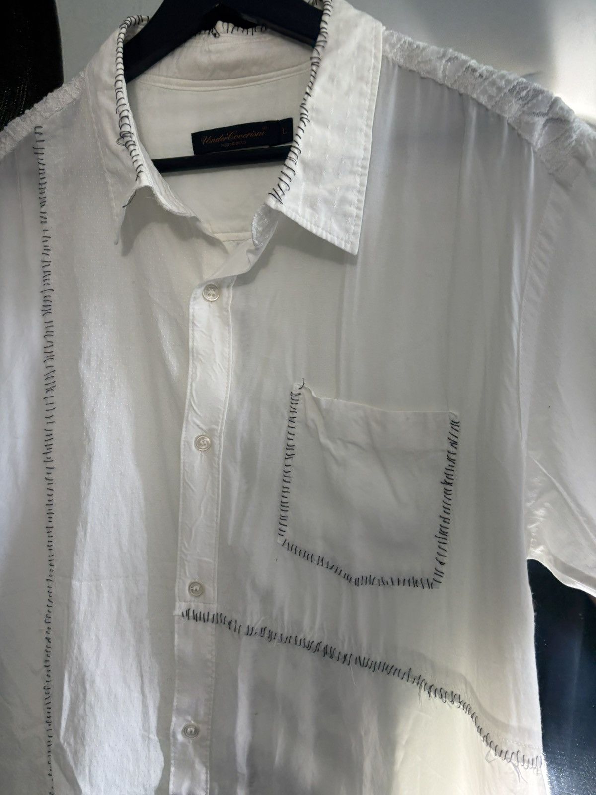 Undercover S/S 03 "Scab" Silk Hand-stitched Button-up Size US L / EU 52-54 / 3 - 10 Thumbnail