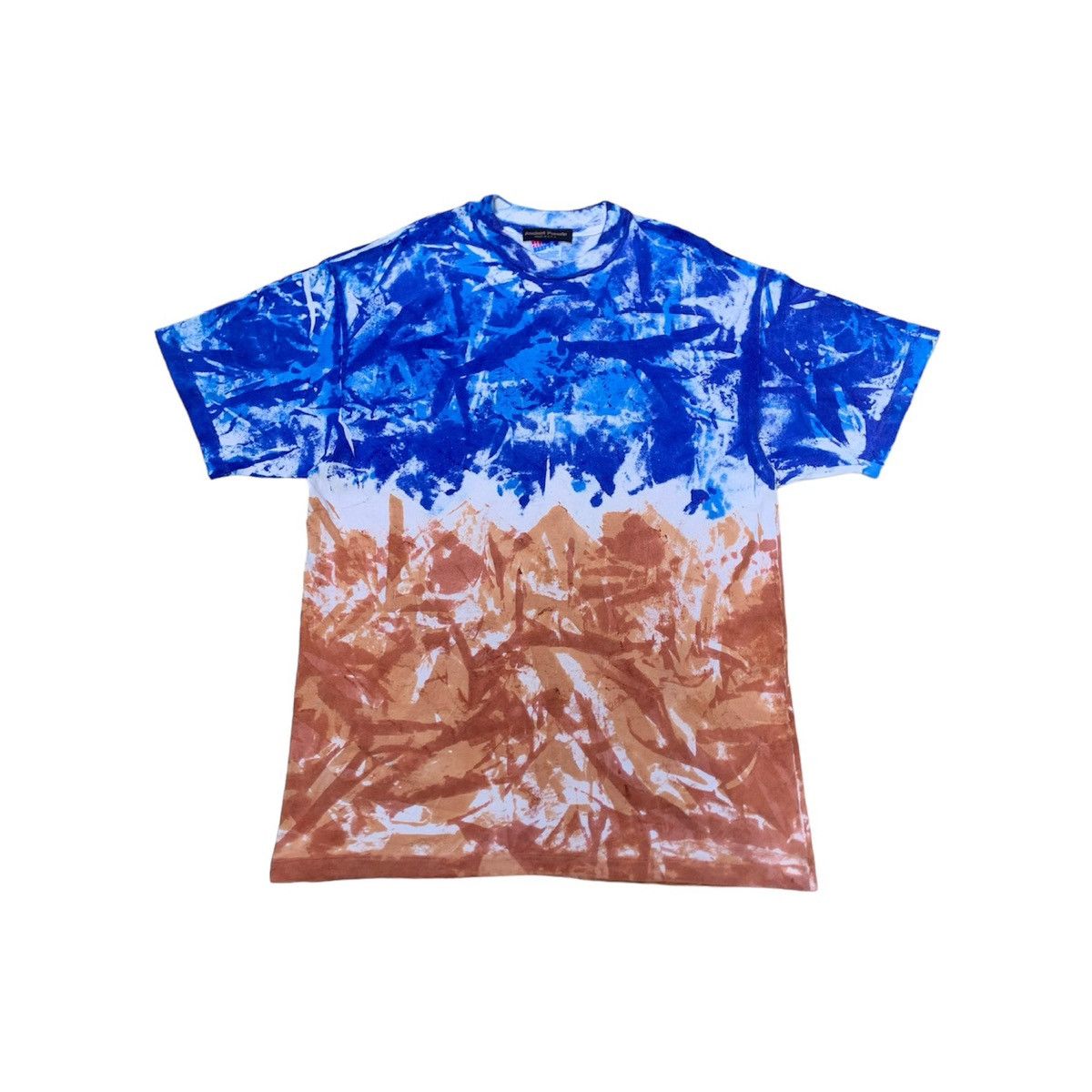 image of Hanes x Made In USA Vintage Ancient Forest Tie Dye Single Stitch Tshirt, Men's (Size Large)