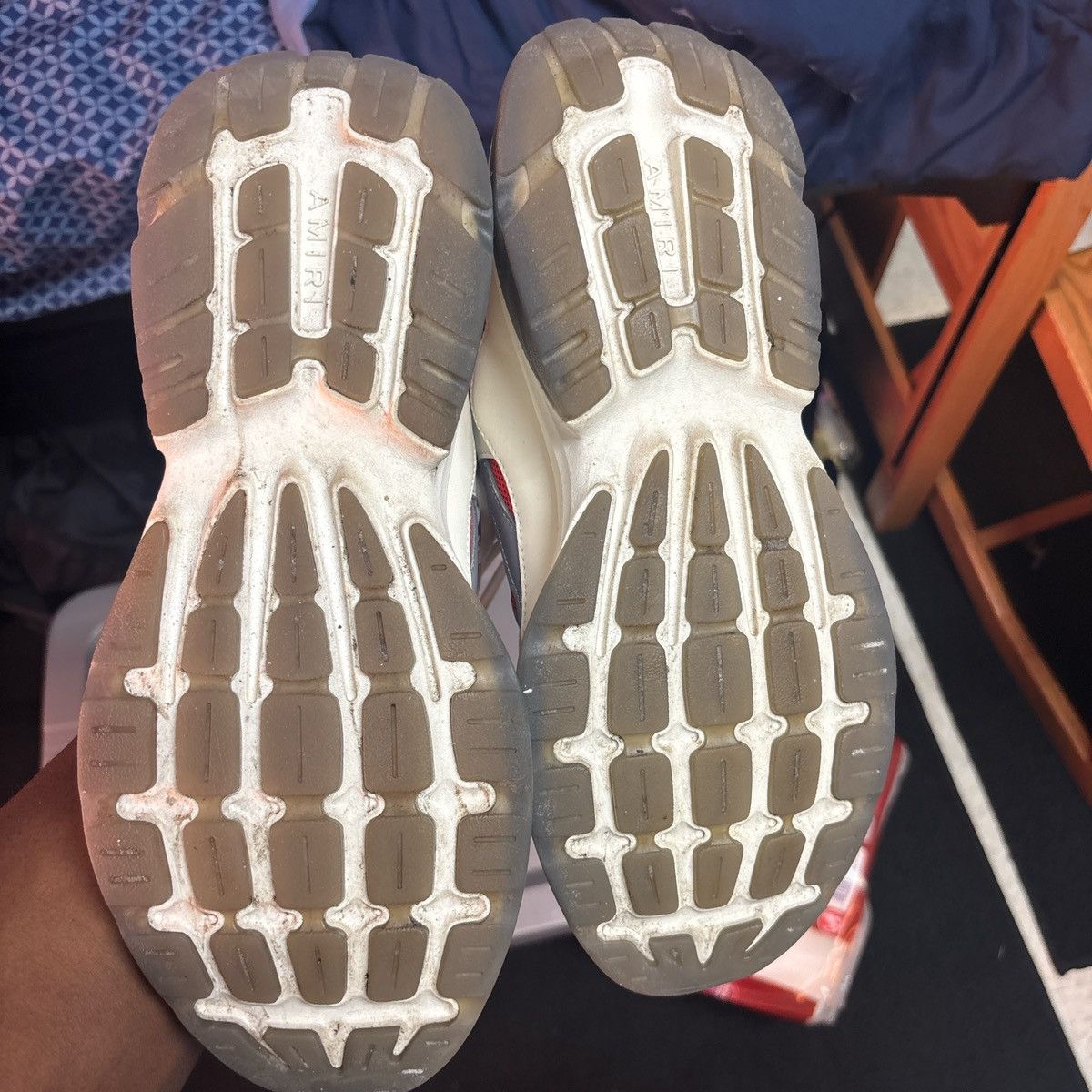 Amiri Amiri Bone Runners ‘Red White’ Size US 12 / EU 45 - 4 Thumbnail