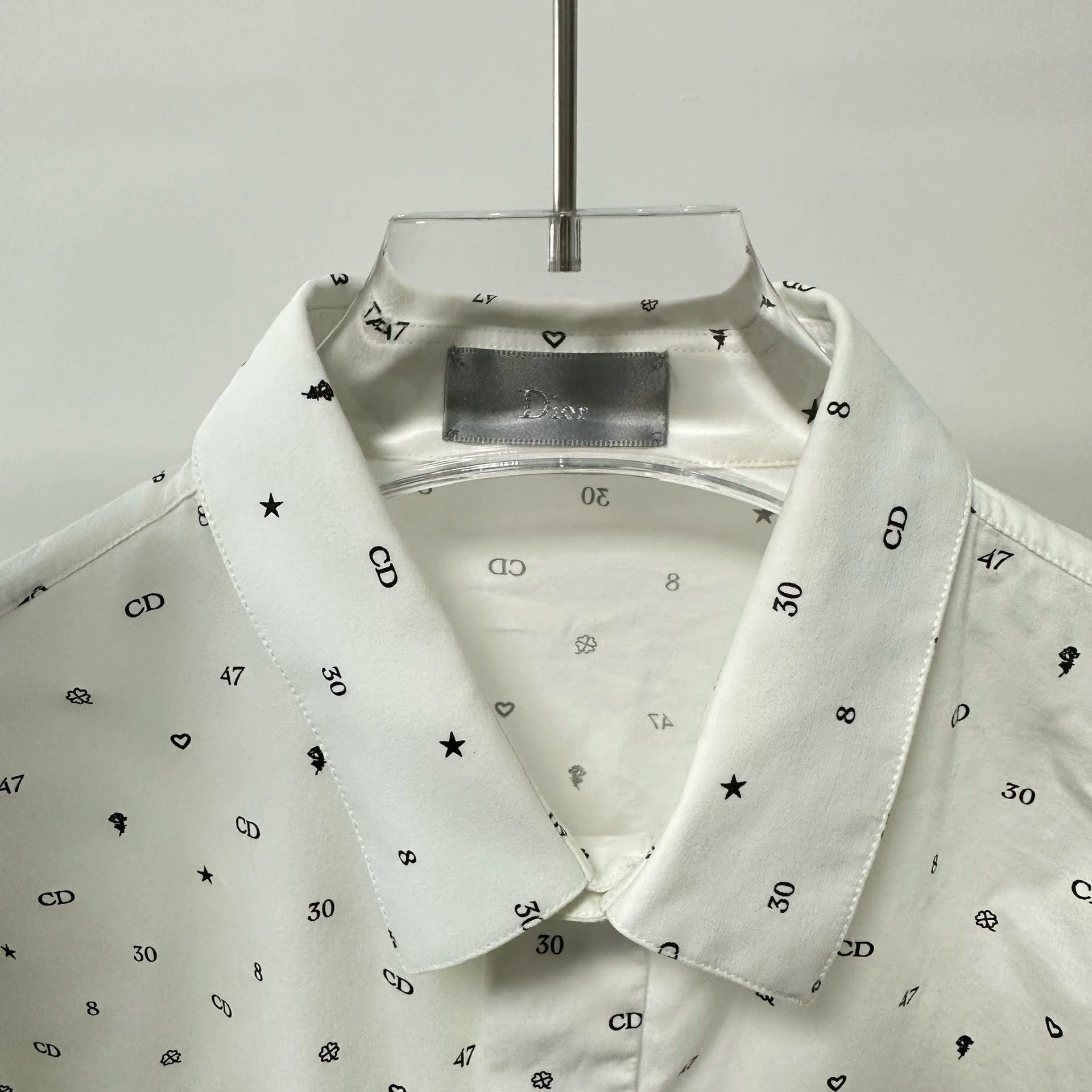 Dior Dior White Full Print CD Logo Shirt 37 Size US XS / EU 42 / 0 - 2 Thumbnail