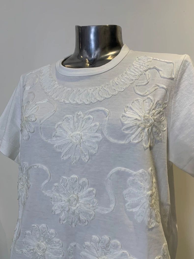 Comme des Garcons Comme Des Garcons Yarn Flower Short Sleeve T-shirt Size S / US 4 / IT 40 - 3 Thumbnail