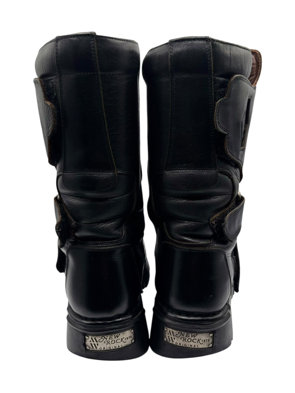 New Rock Vintage New Rock black leather platform boots Size 42 Size US 9 / EU 42 - 4 Thumbnail