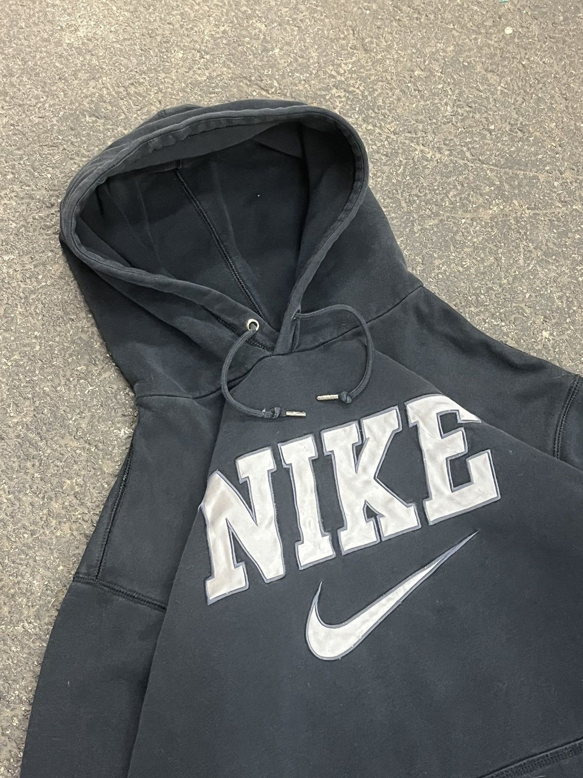 Nike × Vintage Nike center swoosh spell out hoodie streetwear hype rare y2k Size US XXL / EU 58 / 5 - 3 Thumbnail