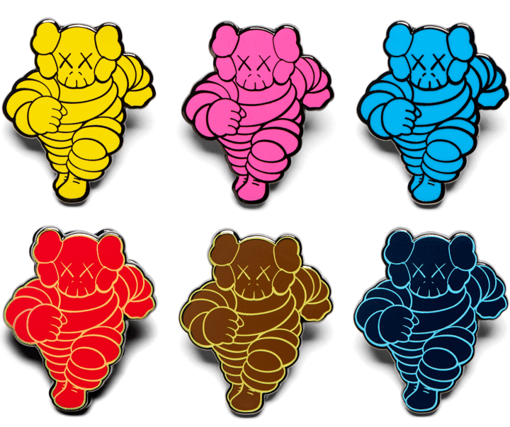Kaws KAWS NGV Chum Enamel Pin Set - Kawsone - 6x Enamel Pins Size ONE SIZE - 1 Thumbnail