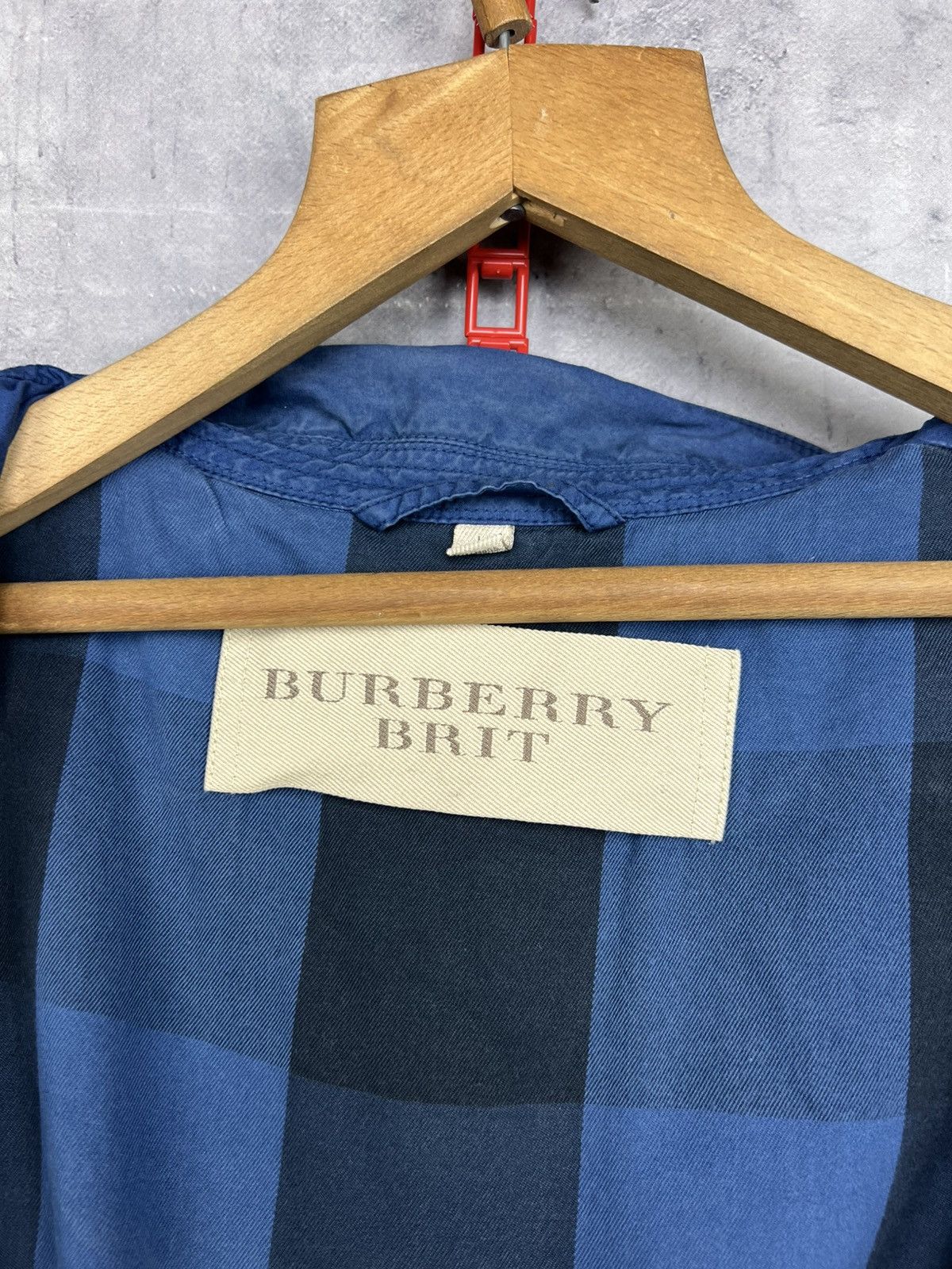 Burberry Men's Burberry Coat Blazer Blue L Cotton Men Brit Jacket Size US L / EU 52-54 / 3 - 11 Thumbnail