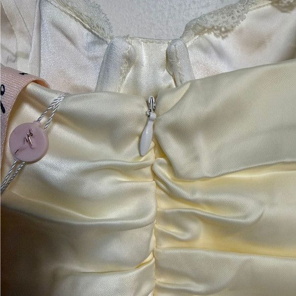 Other Oh Polly Satin Cowl Ruched Mini Dress – (Size 10) Size L / US 10 / IT 46 - 3 Thumbnail