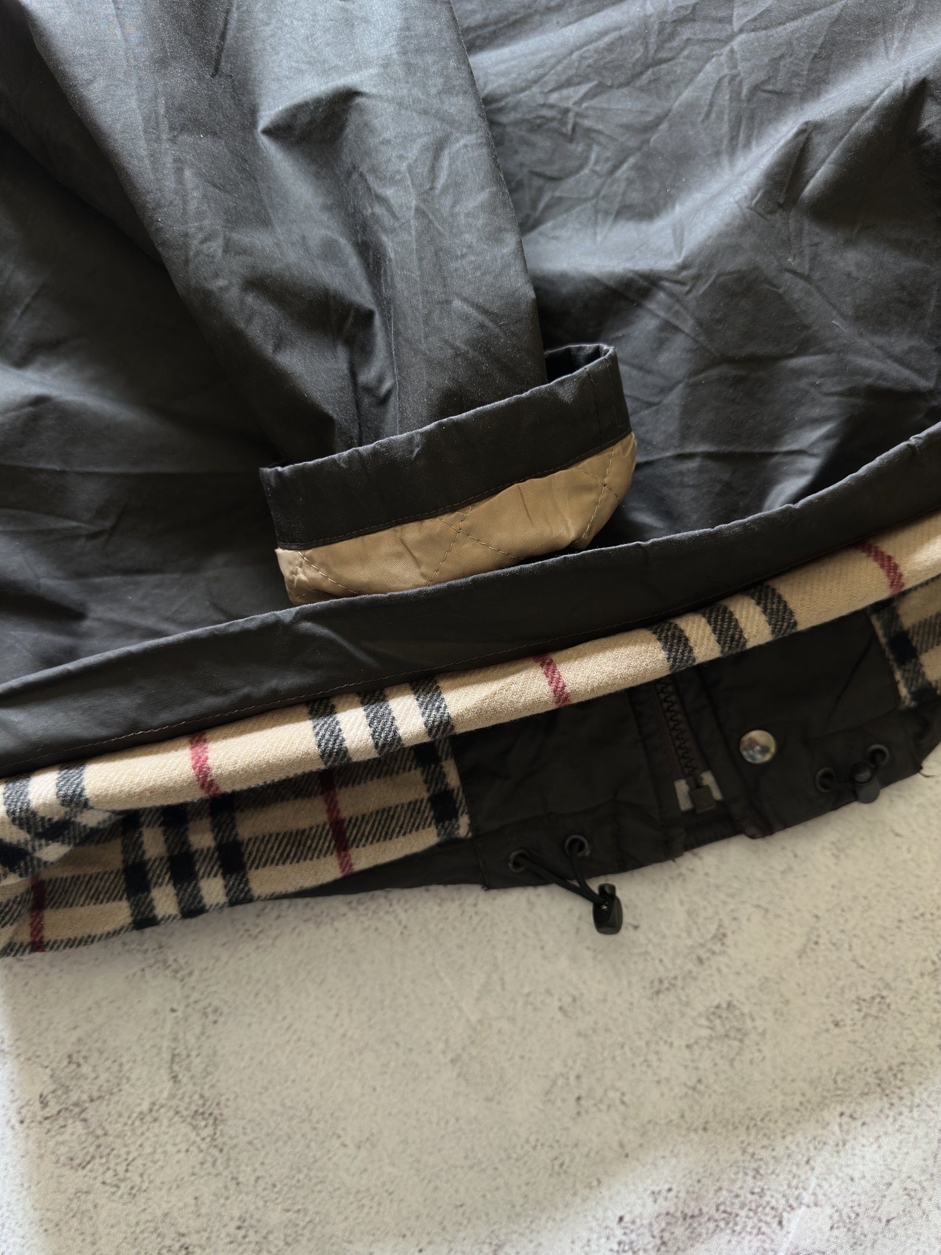 Burberry Burberry Witt Lake Waxed Cotton Field Jacket Nova Check sz.L Size US L / EU 52-54 / 3 - 11 Thumbnail