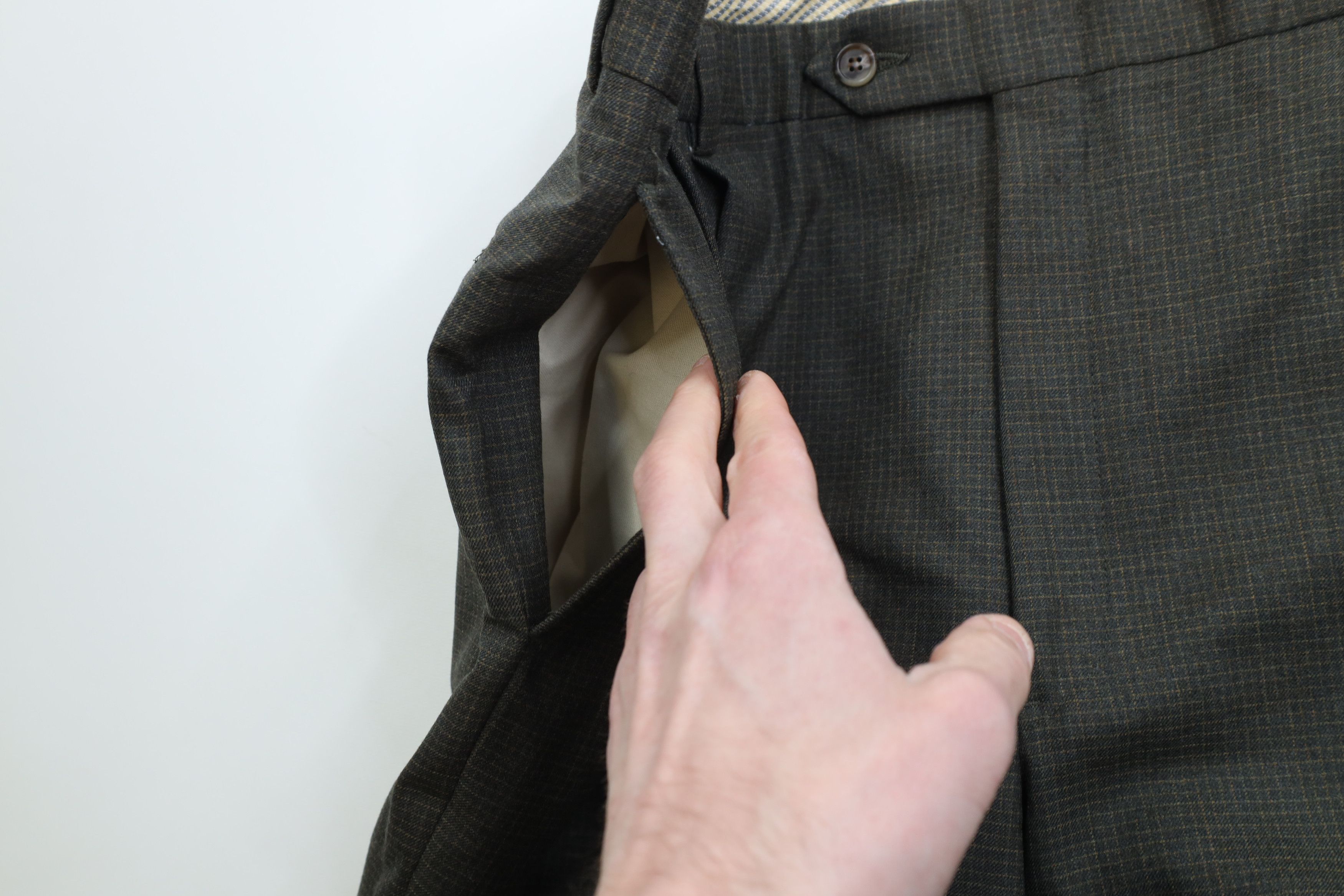Vintage Vintage 90s Streetwear Wool Knit Wide Leg Chino Pants Size US 34 / EU 50 - 10 Thumbnail